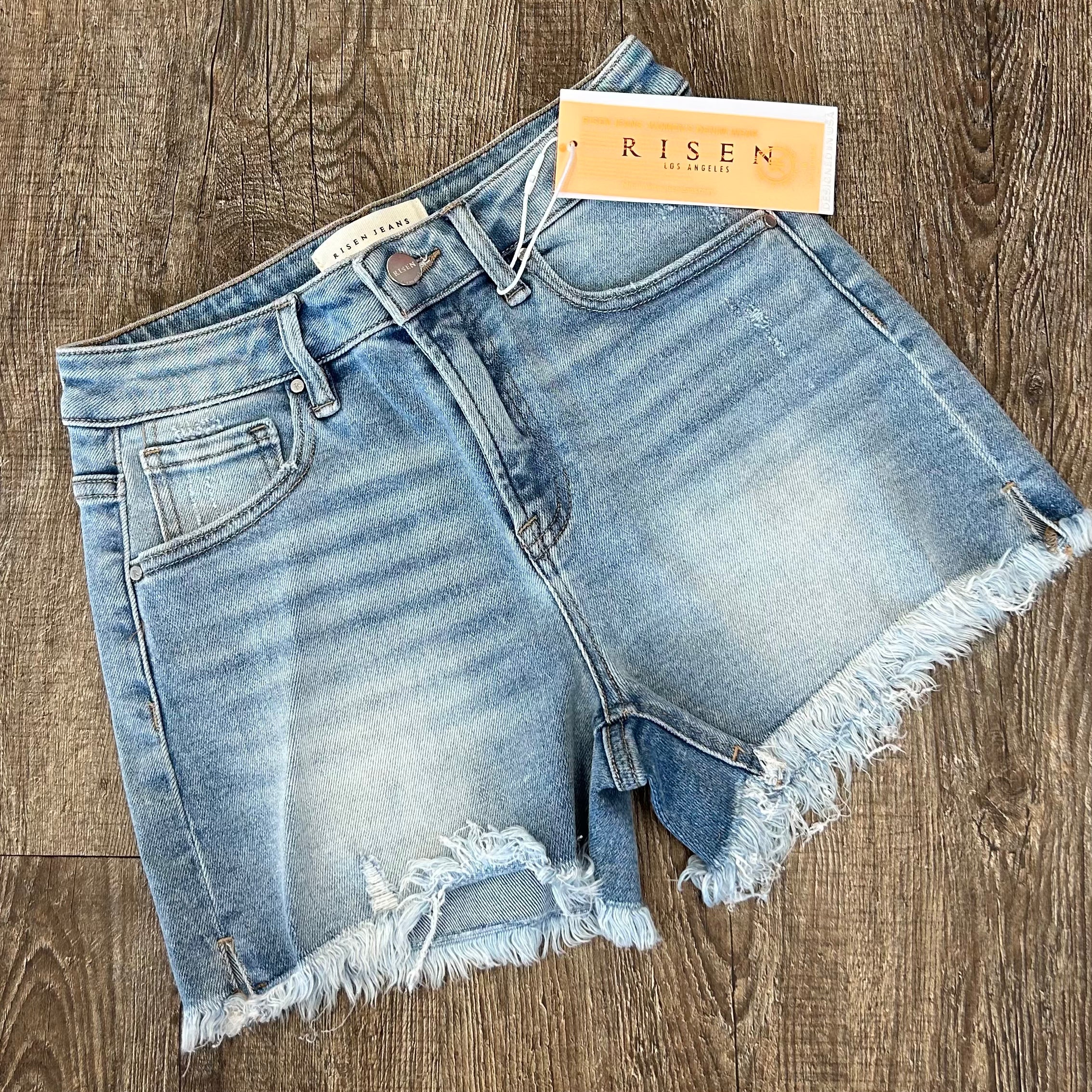 Risen | Hi Rise Side Slit Shorts
