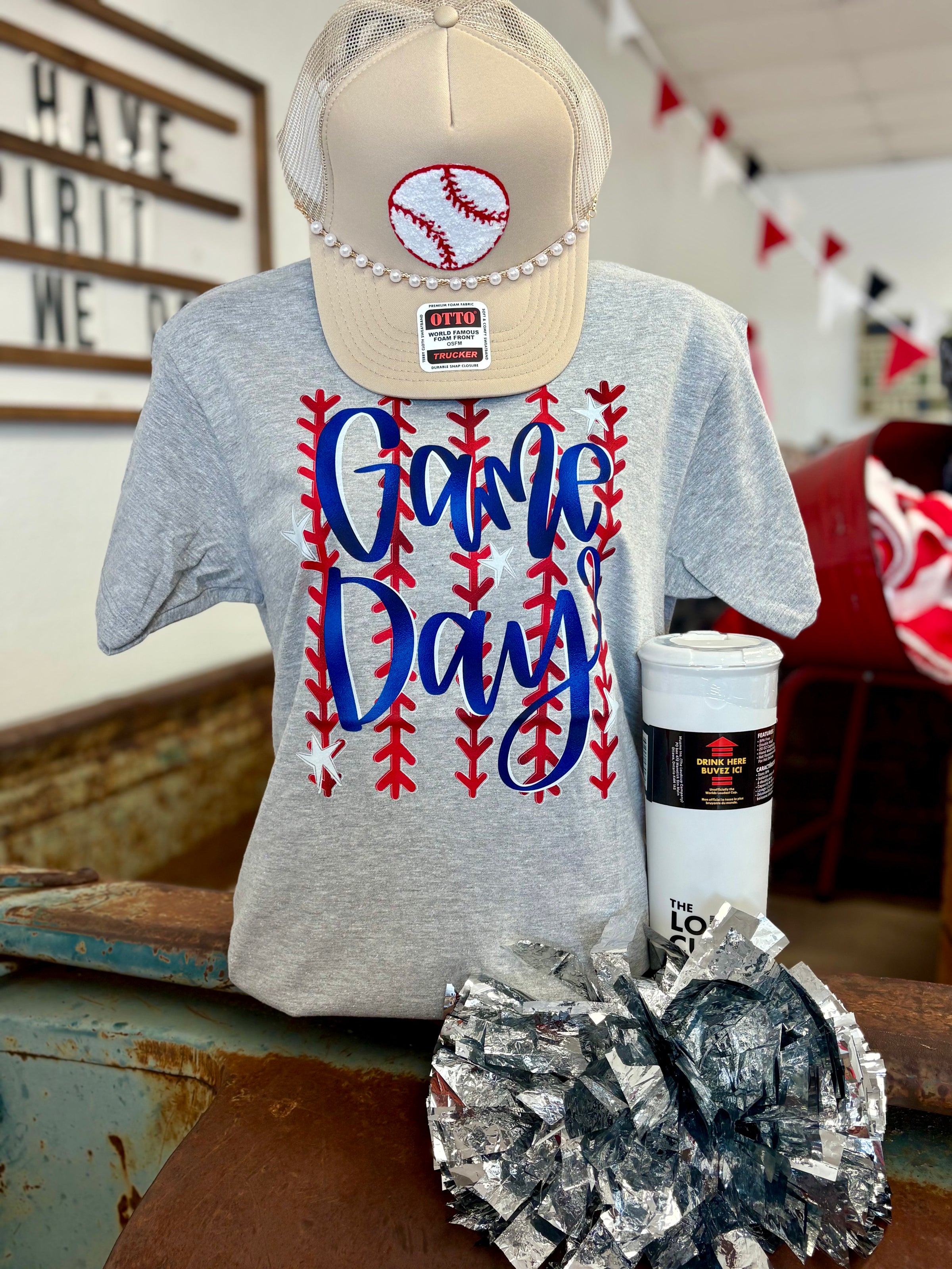 Game Day Stitches Tee