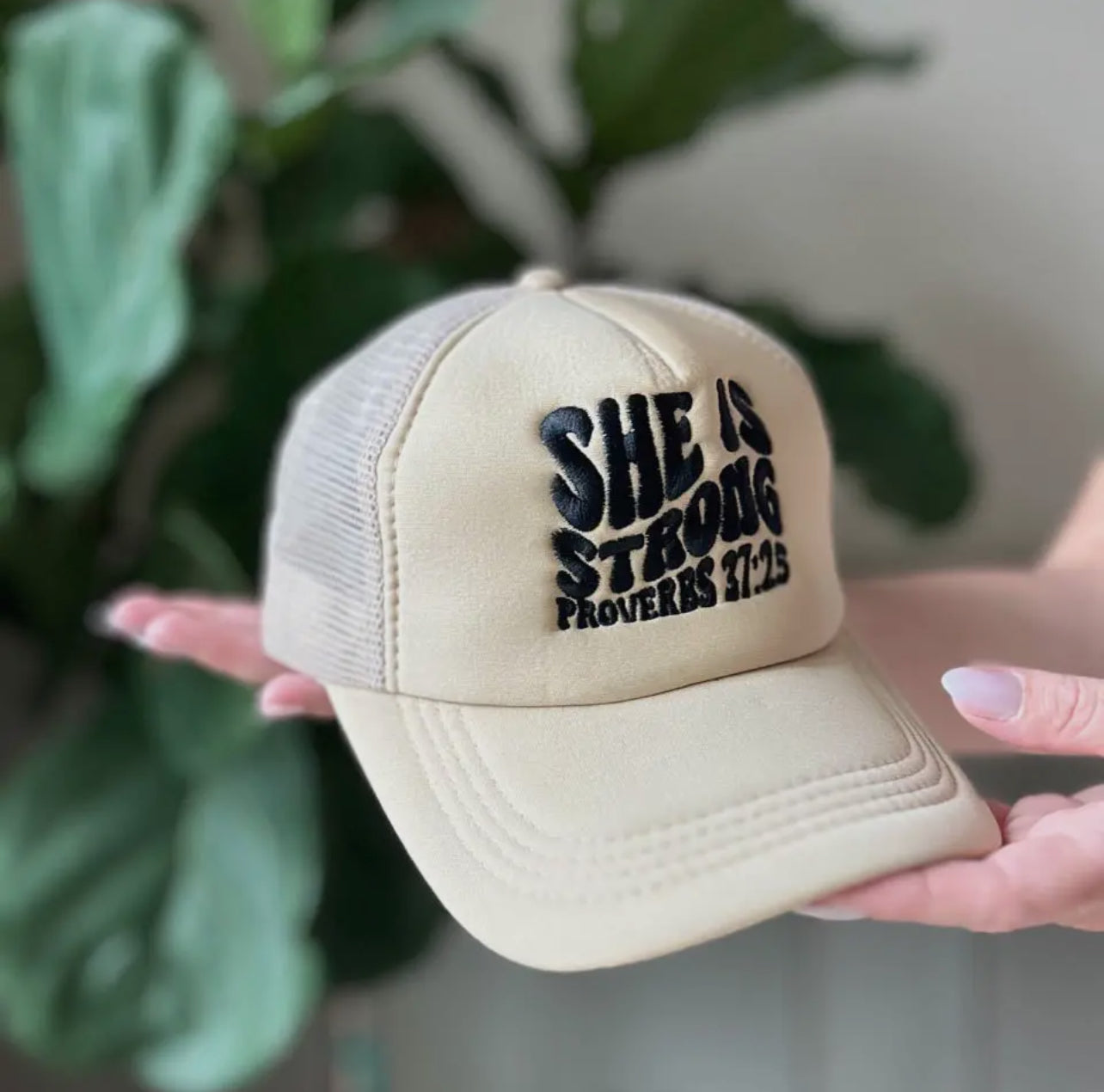 She is Strong Embroidered Foam Hat