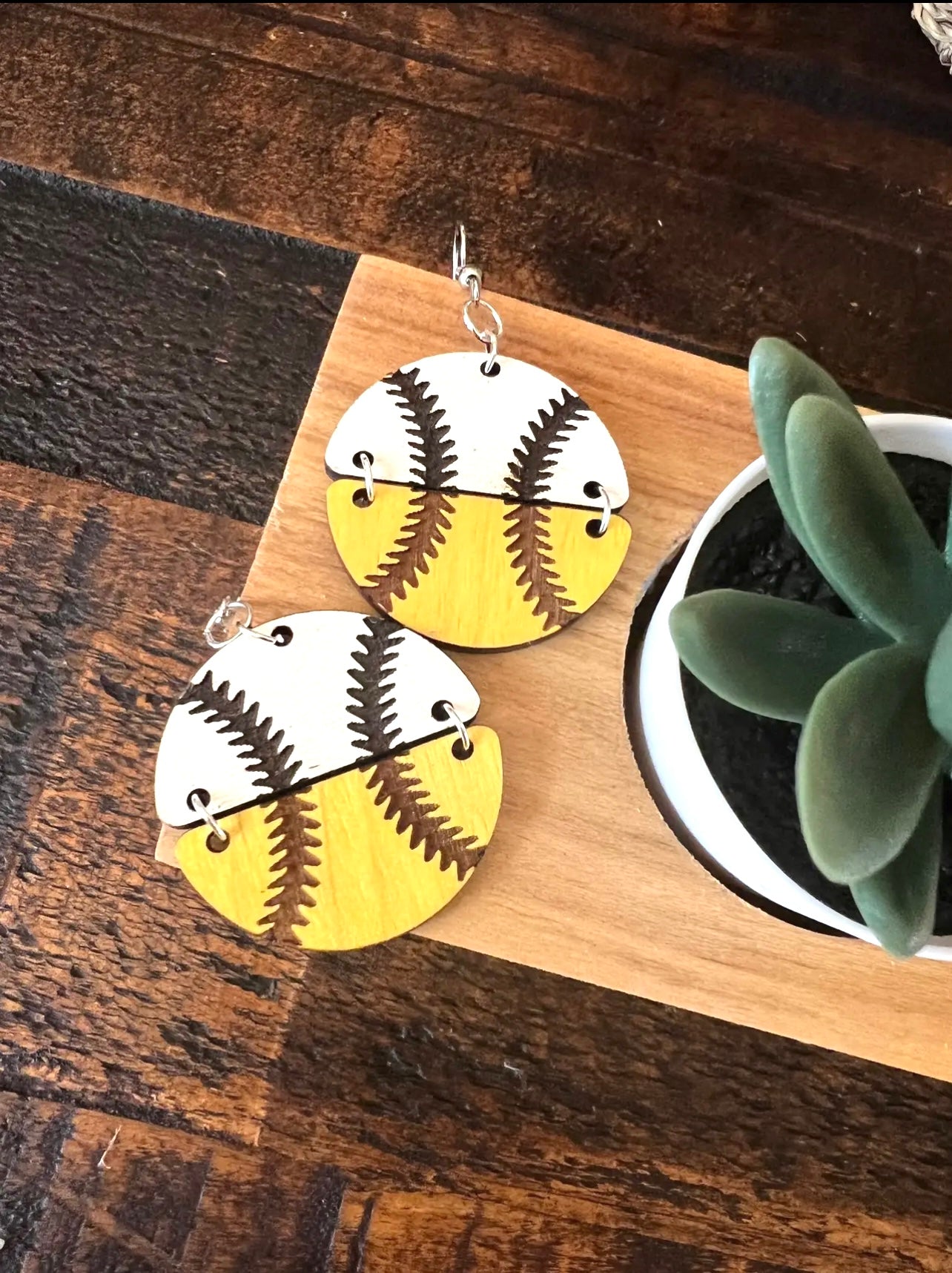 Baseball Softball Split Dangles