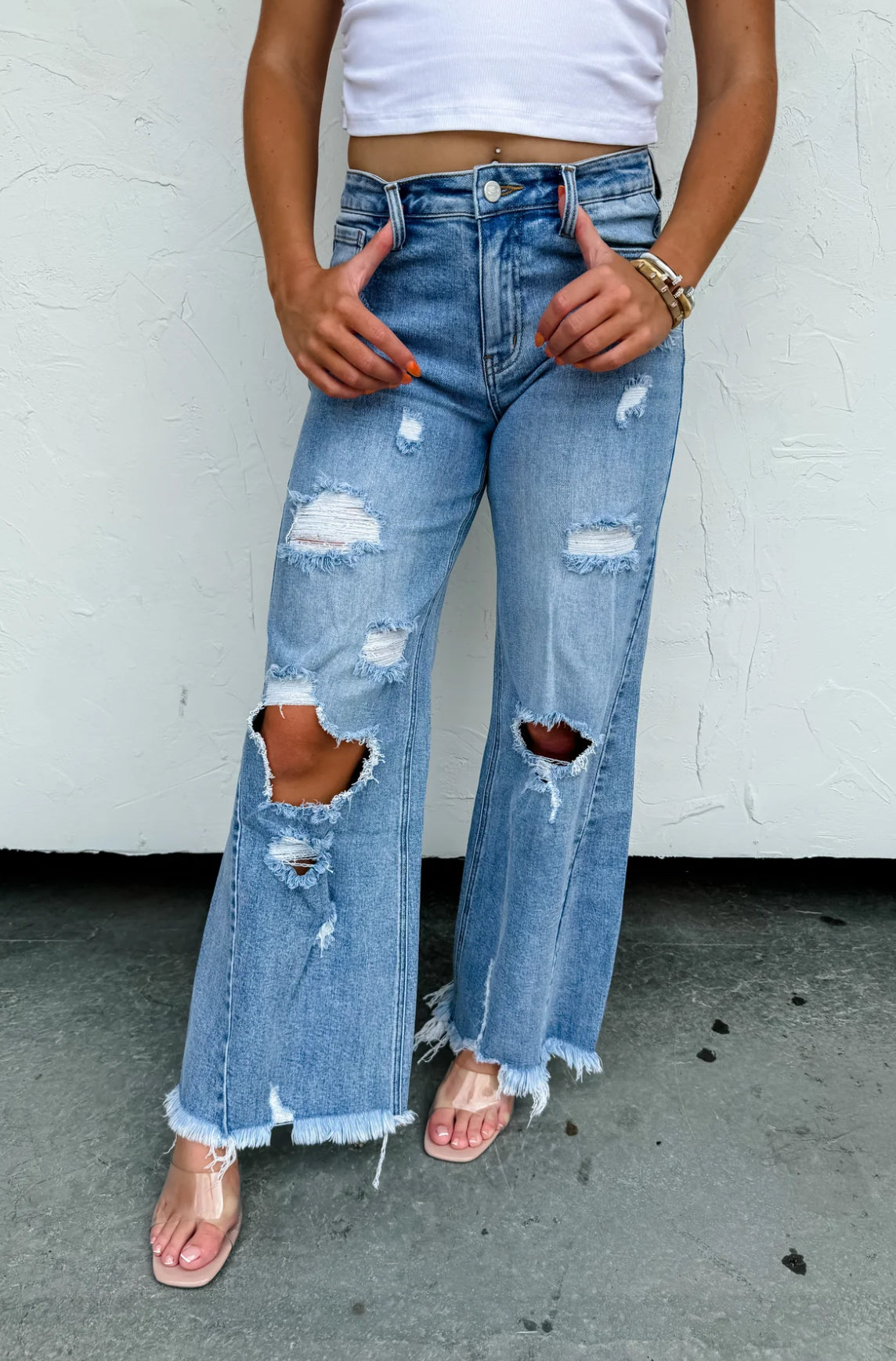 Blakeley | Drew Distressed Dad Jeans