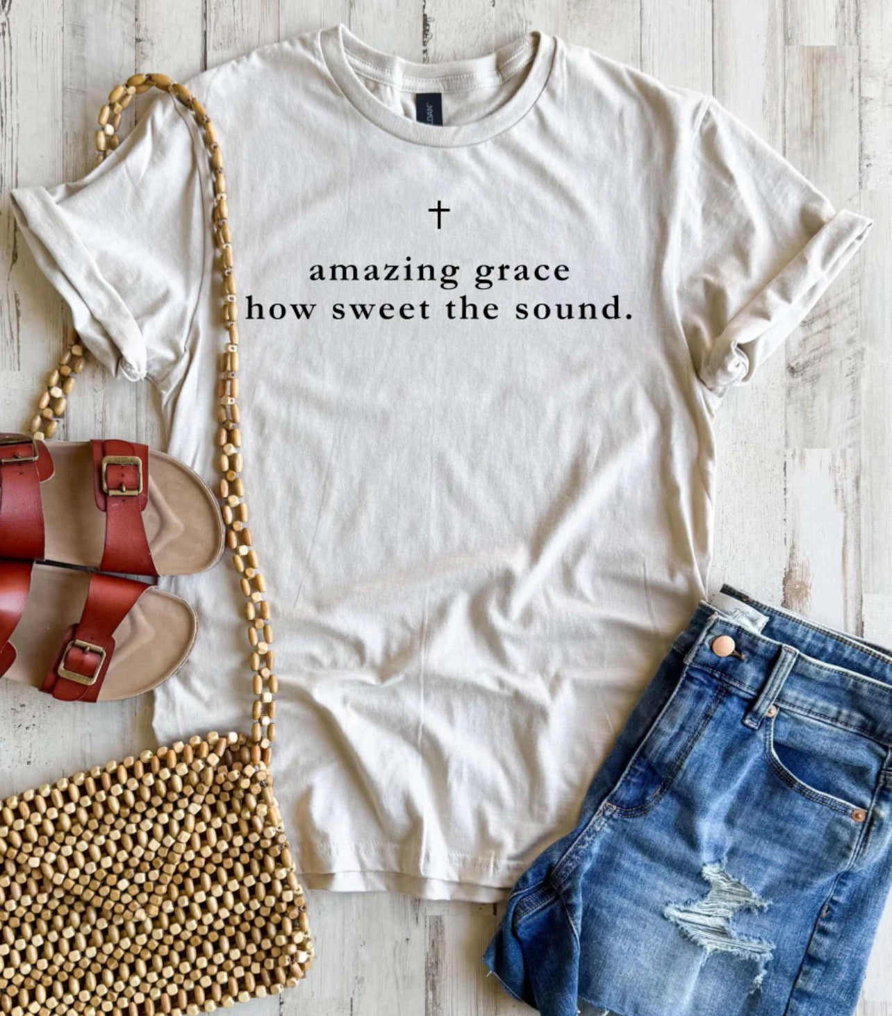 Amazing Grace Sand Tee