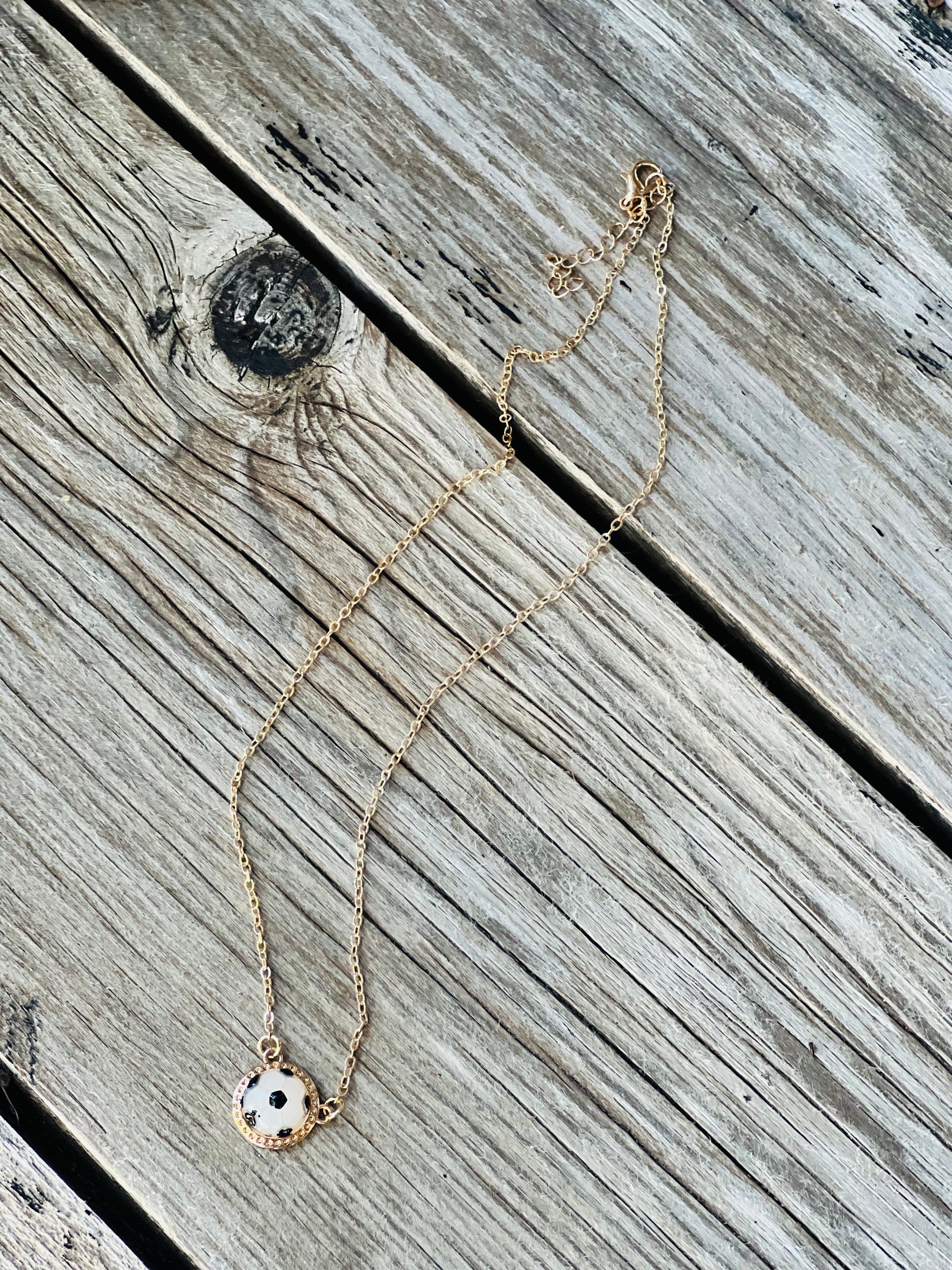 Soccer Pendant Necklace
