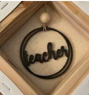 Teacher Car Charm