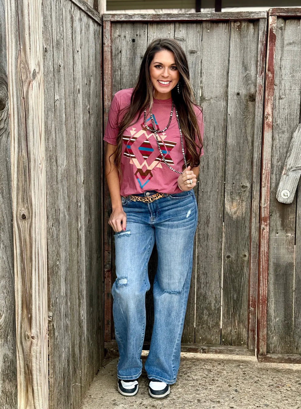 Nocona Aztec Paprika Tee