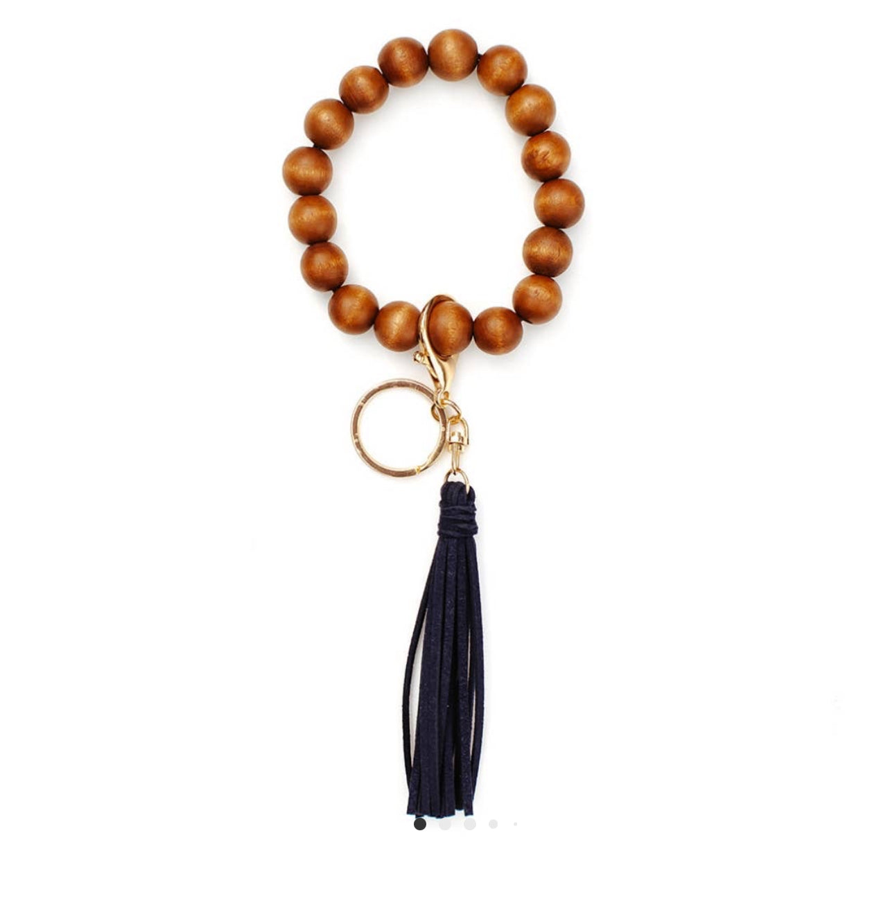 Ivy Wood Keychain Bracelet