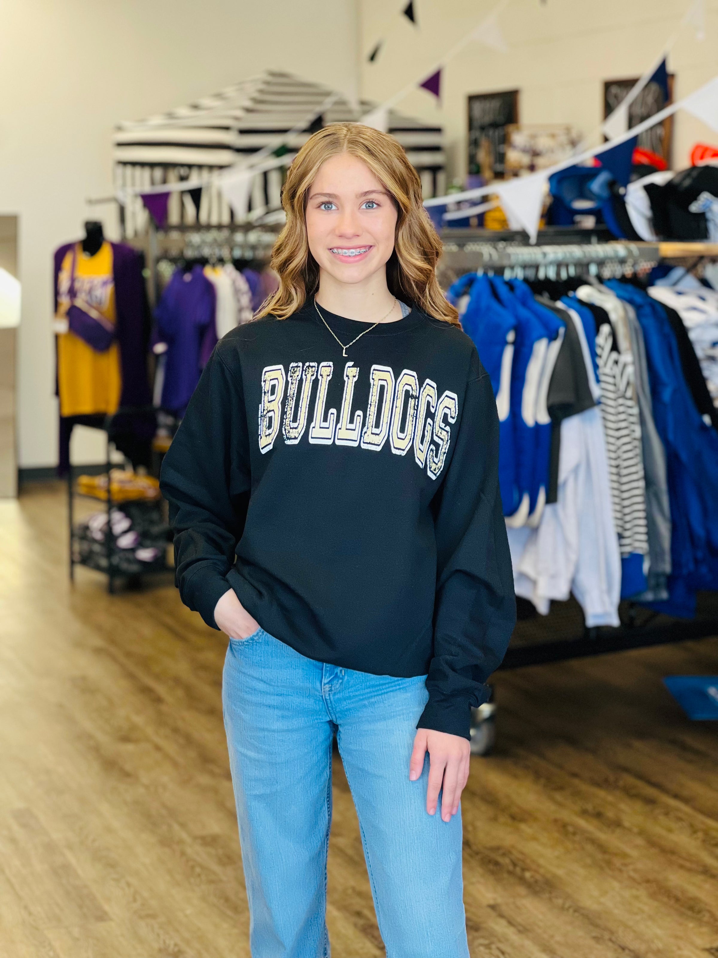 Bulldogs Arched Mascot Sweatshirt