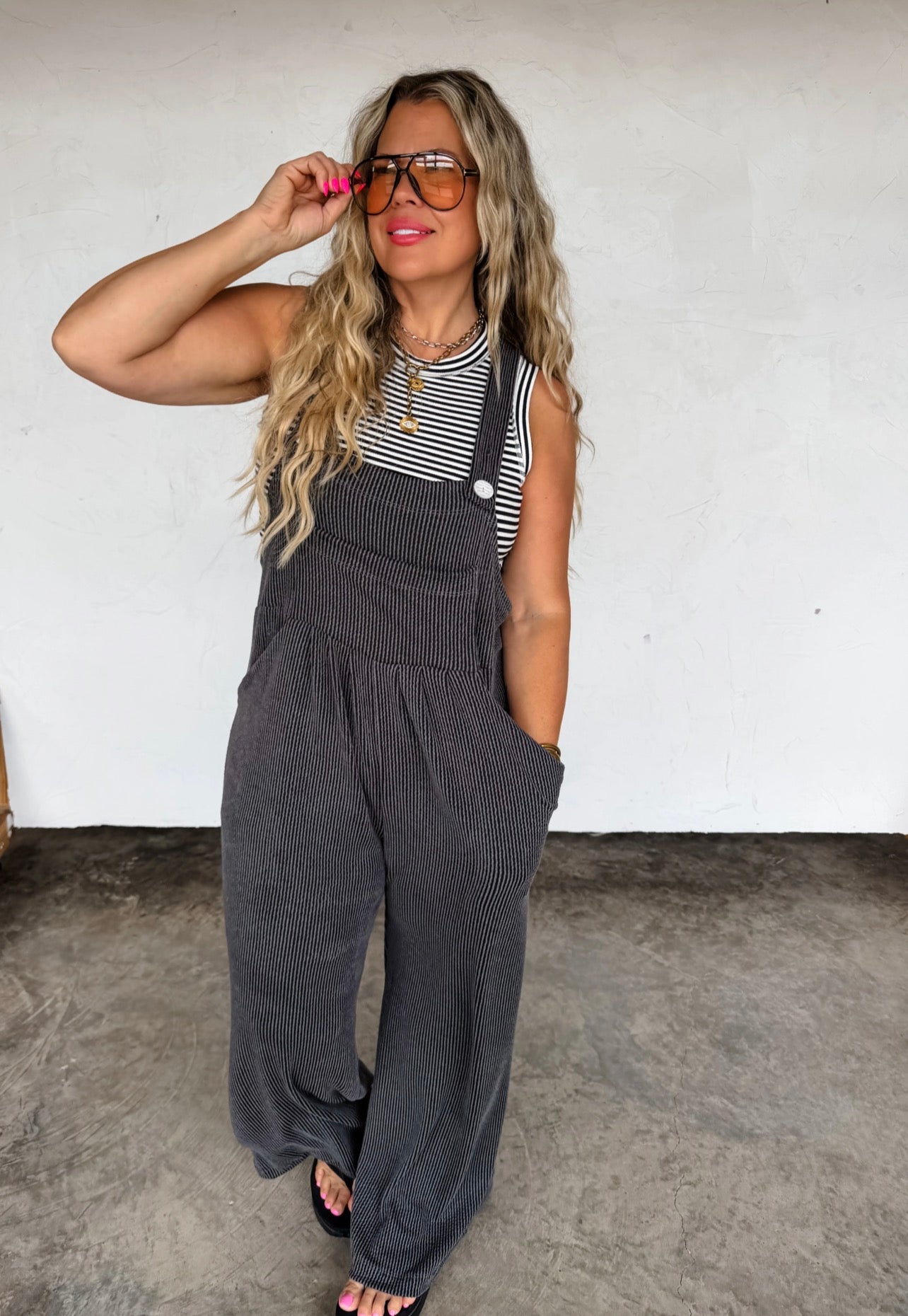 Black Karli Overalls
