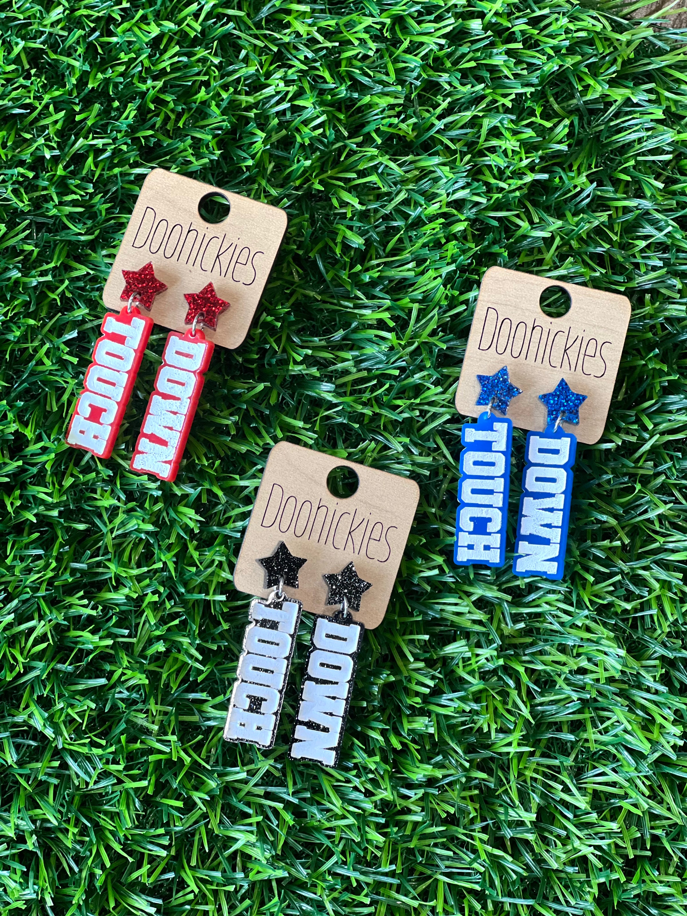 Glitter Touch Down Dangles