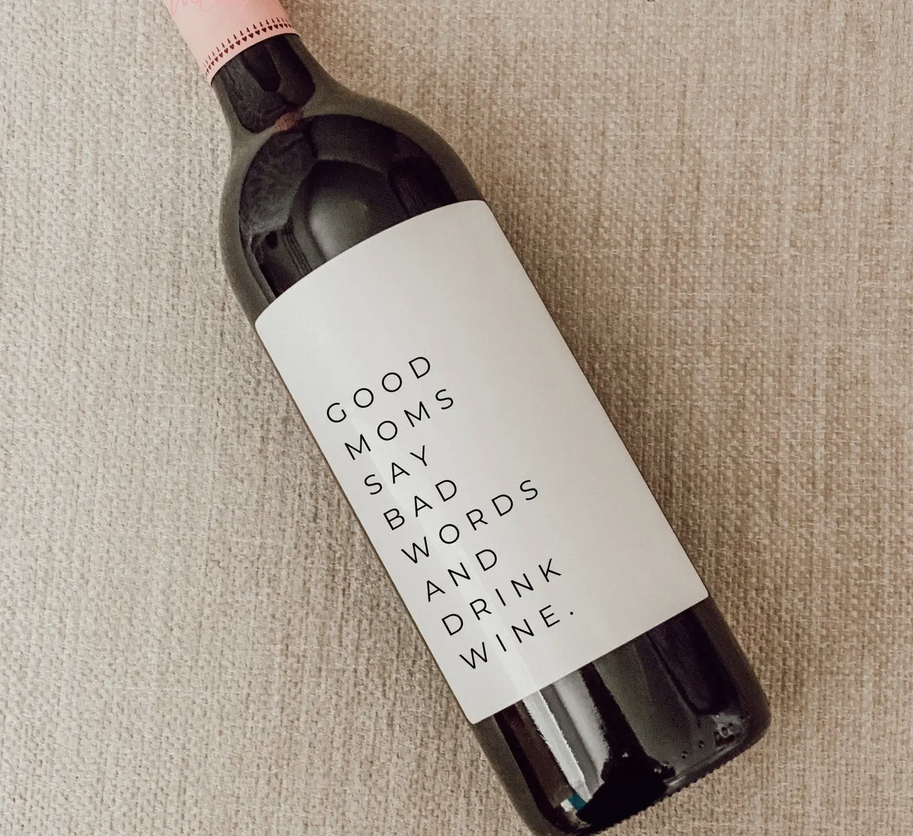Good Moms Cuss & Drink Label
