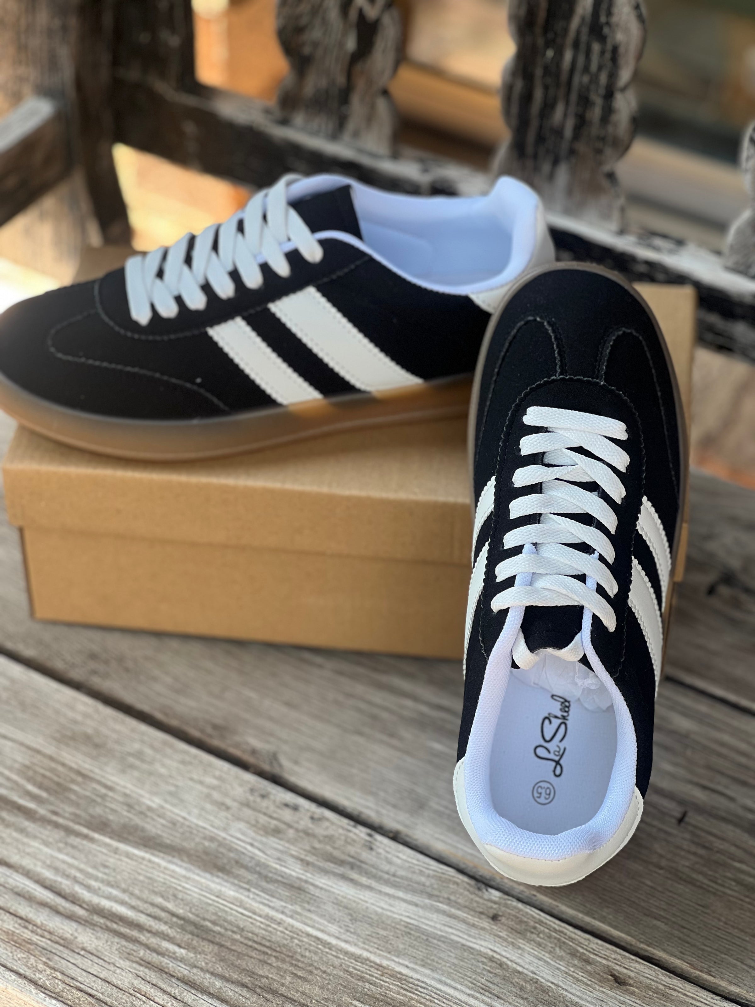 Black & White Forever Fashion Tennies