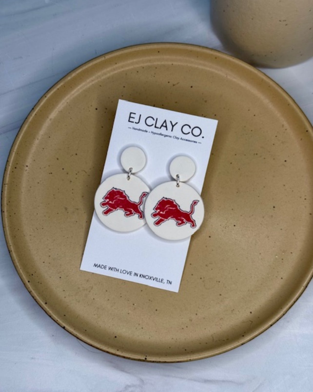Ponder Mascot Stamped Earrings