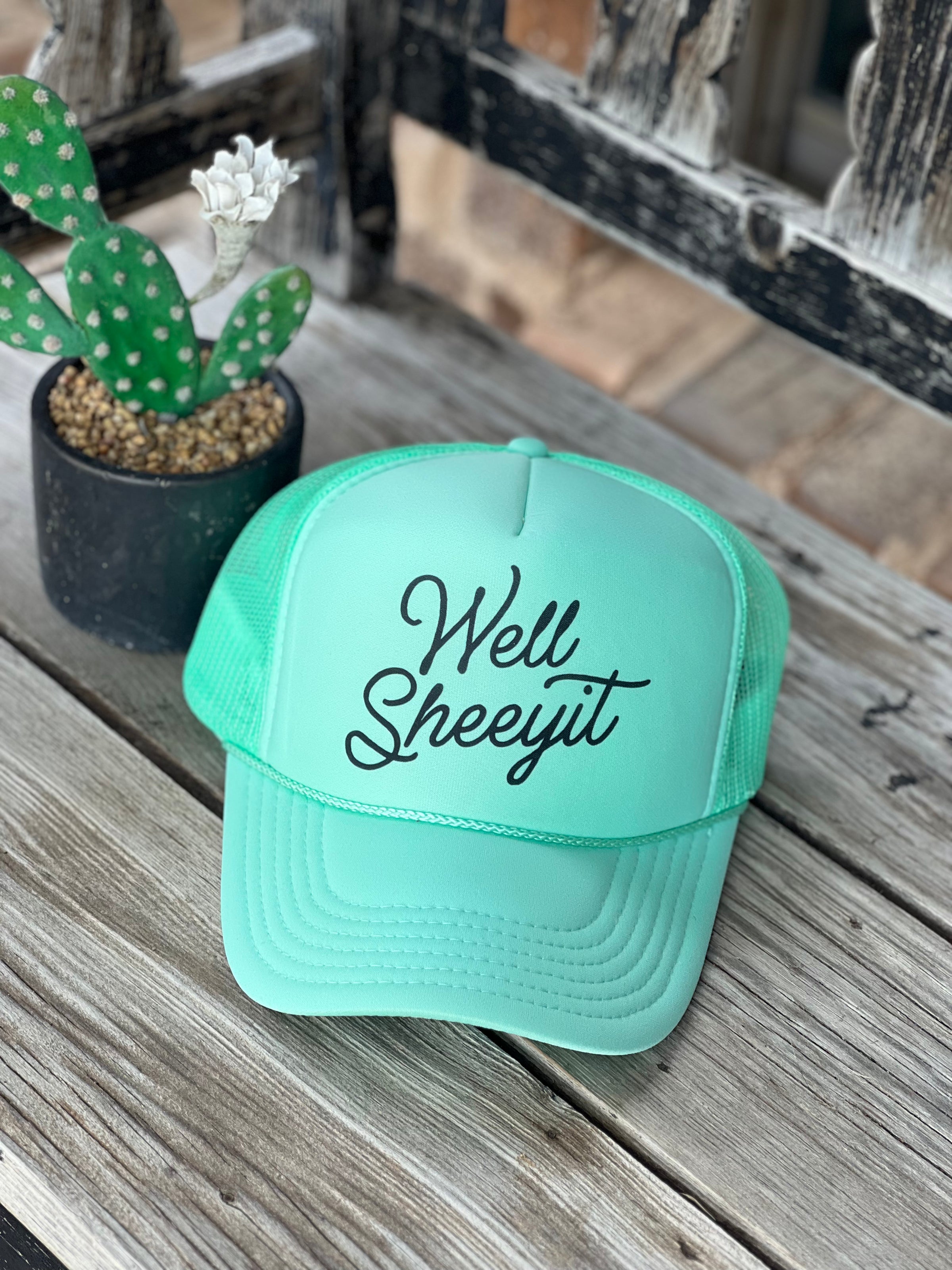 Well Sheeyit Mint Foam Hat