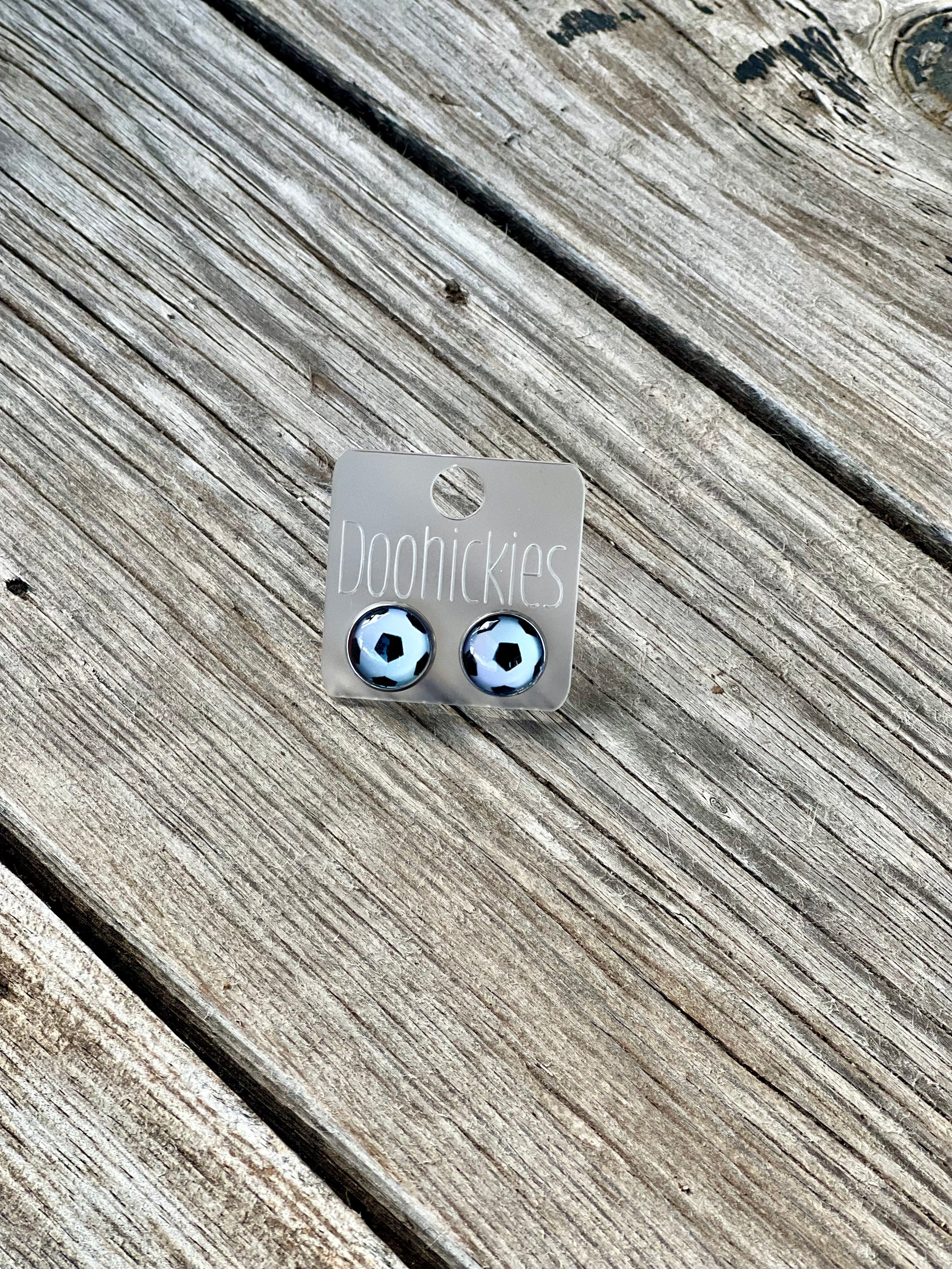 Soccer Ball Stud Earrings