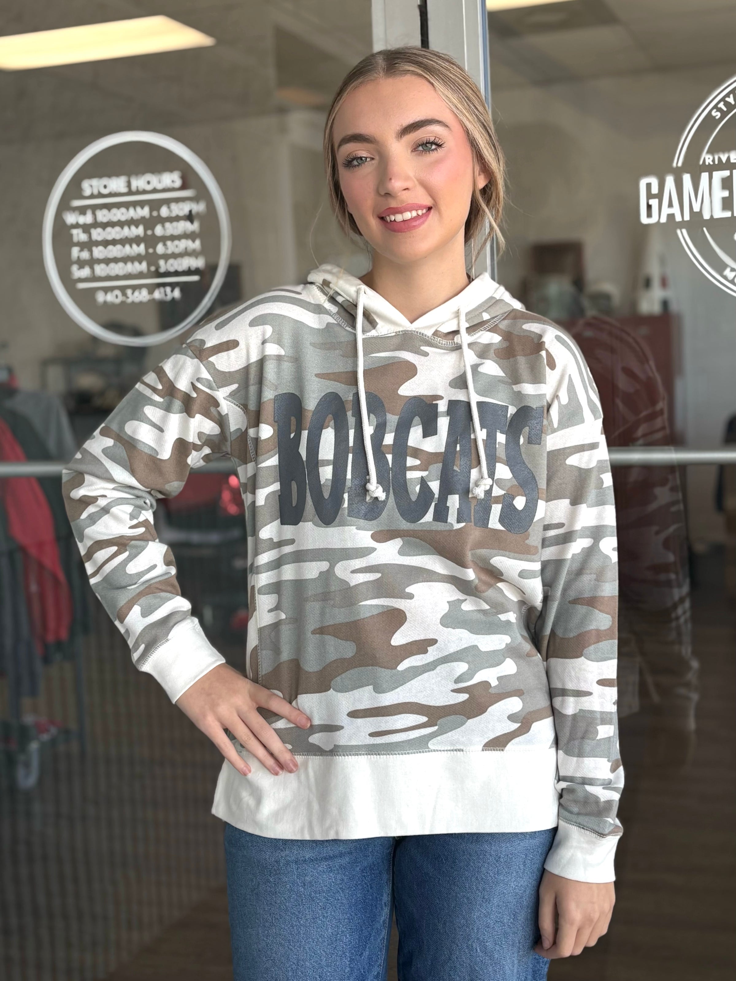 Bobcats Jess Camo Hoodie