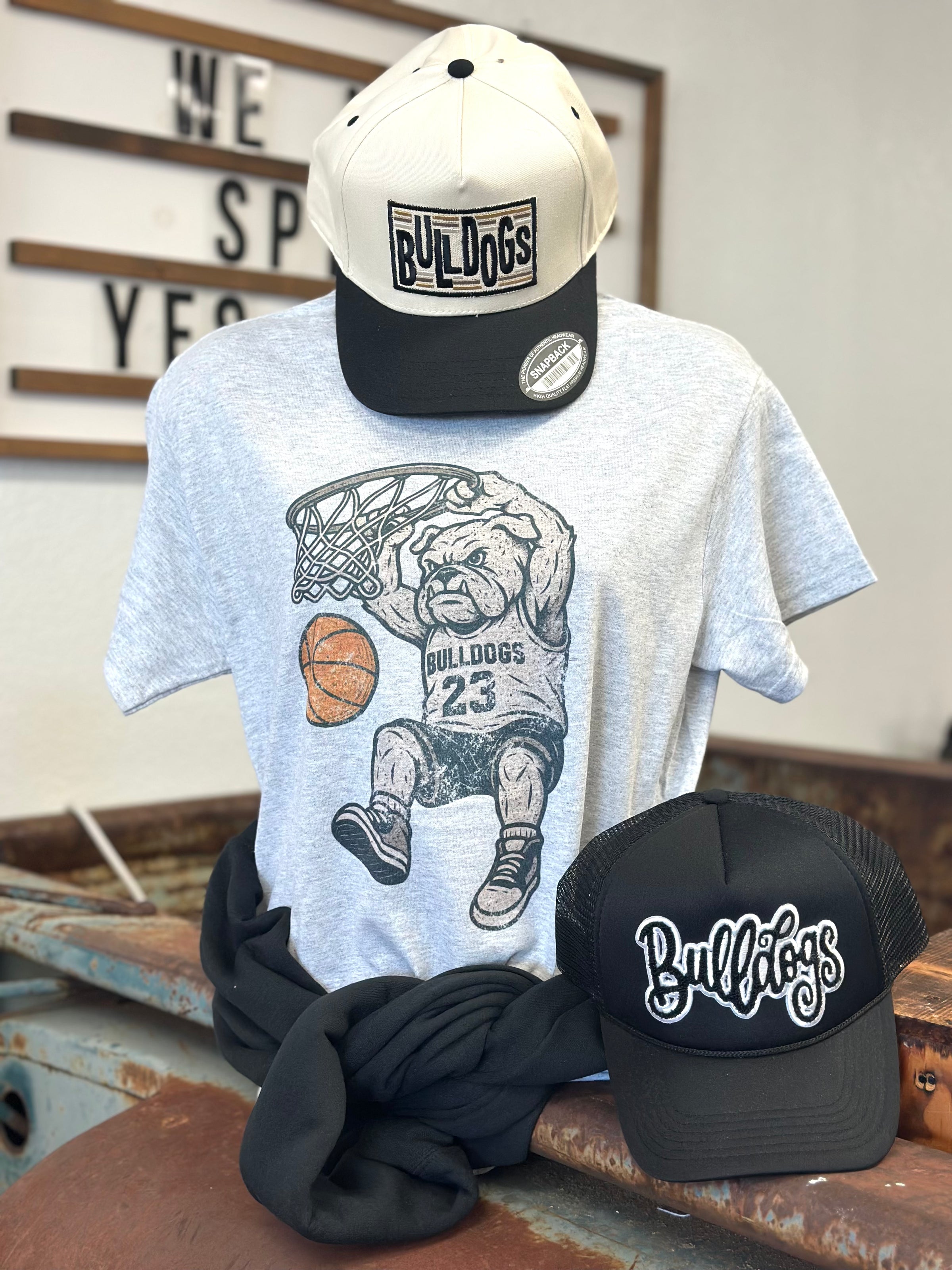 Bulldogs Vintage Basketball Tee (Pink Friday Deal)