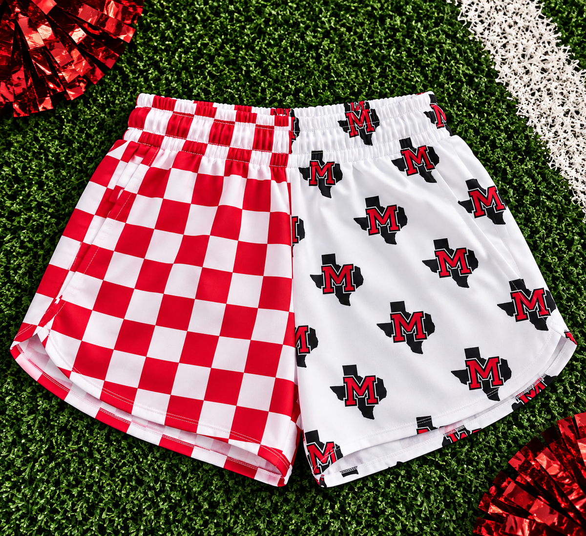 REORDER | Muenster Checkered Split Shorts **ETA 4-6weeks