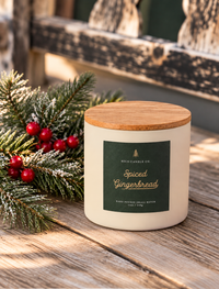 Spiced Gingerbread Holiday Soy Candle 14 oz | Ginger, Nutmeg