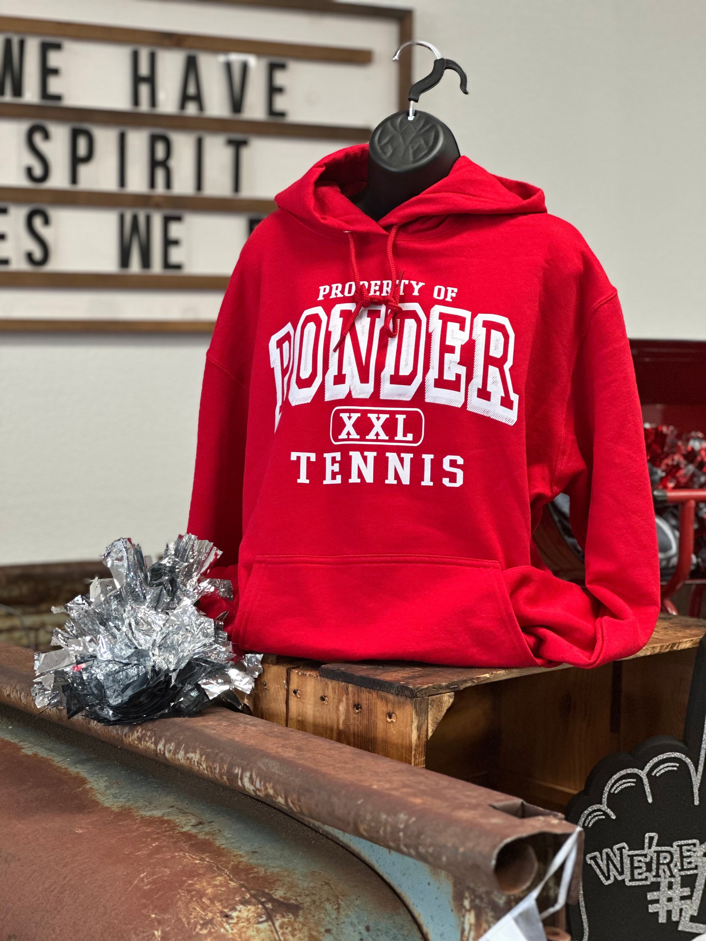 Property of Ponder Tennis Hoodie