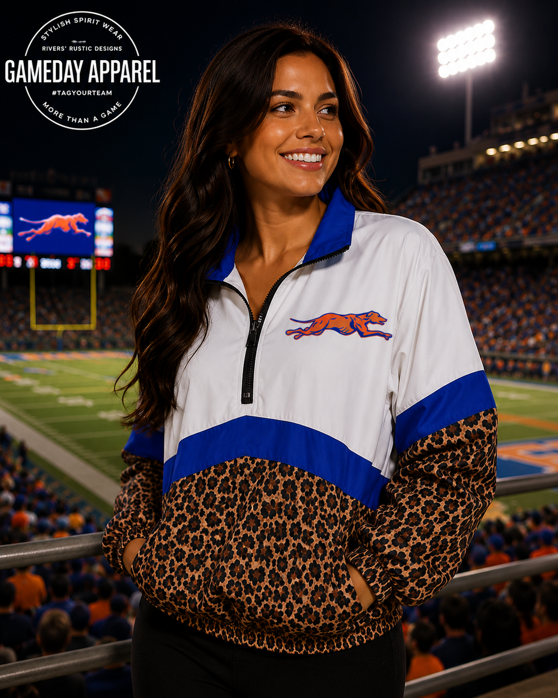 PREORDER | Slidell Leopard Scuba Pullover **ETA 4-6weeks