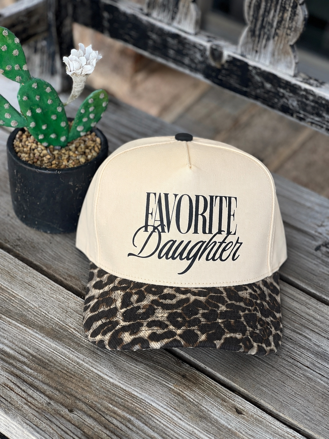 Favorite Daughter Leopard Canvas Hat