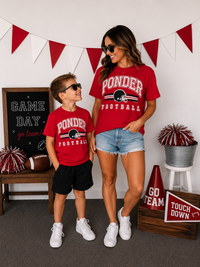 Vintage Ponder Football Helmet Tee