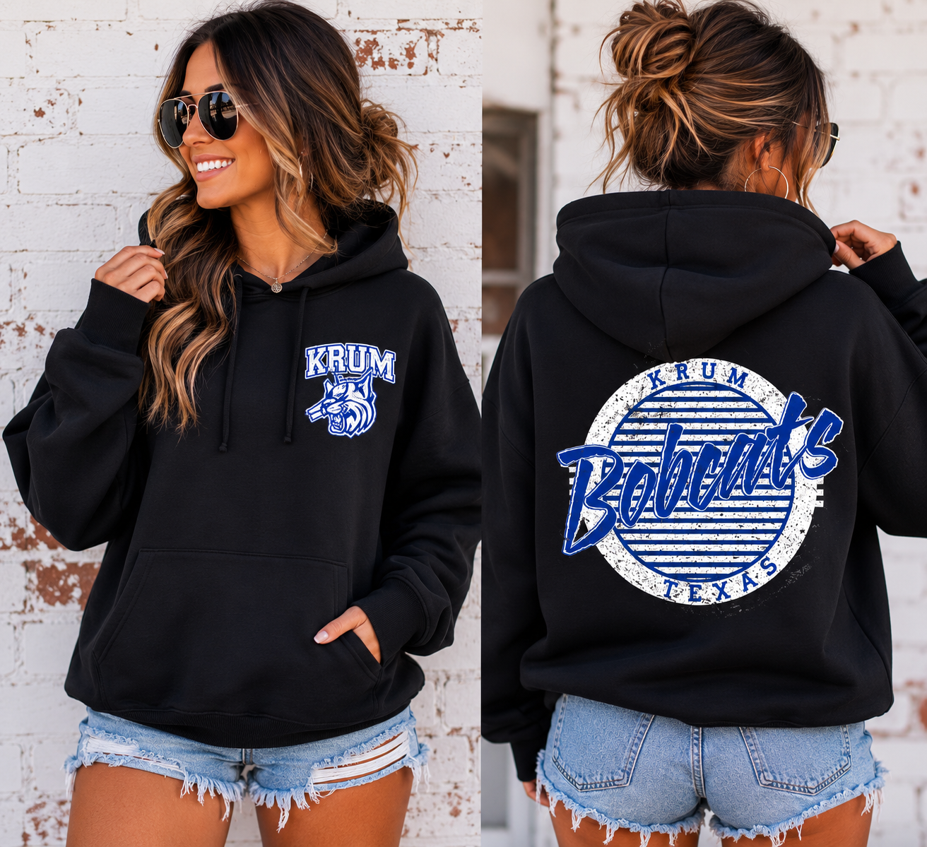 Bobcats Krum Texas Hoodie
