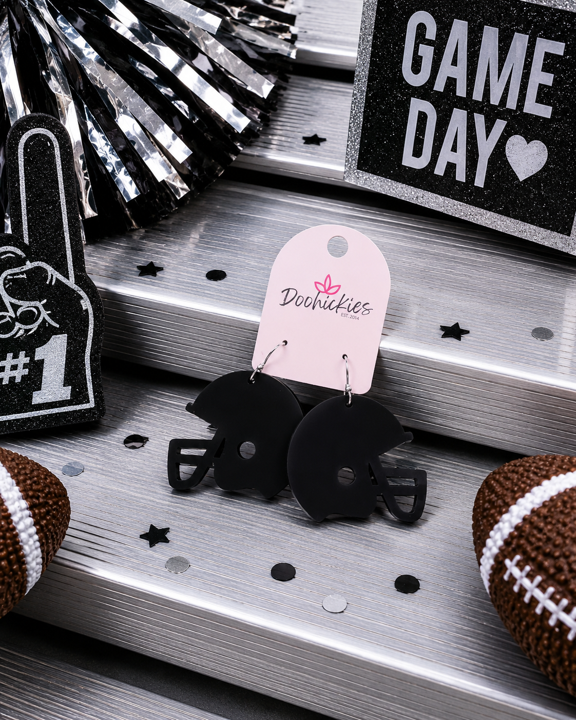 Black 1.5” Acrylic Helmets