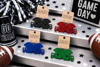 Helmet Glitter Earrings