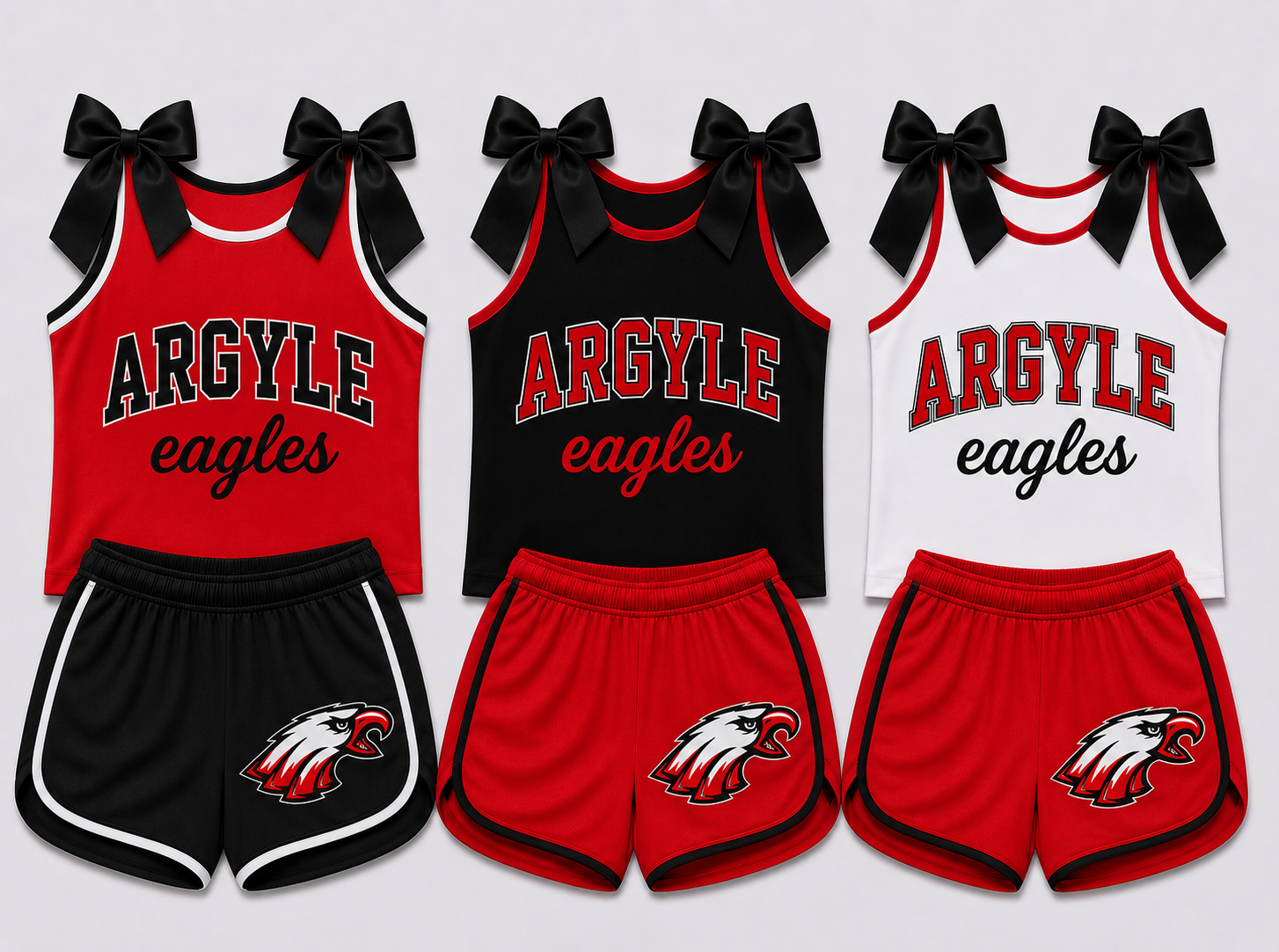 PREORDER | Argyle Bowtie Cheer Set **ETA 4-6weeks