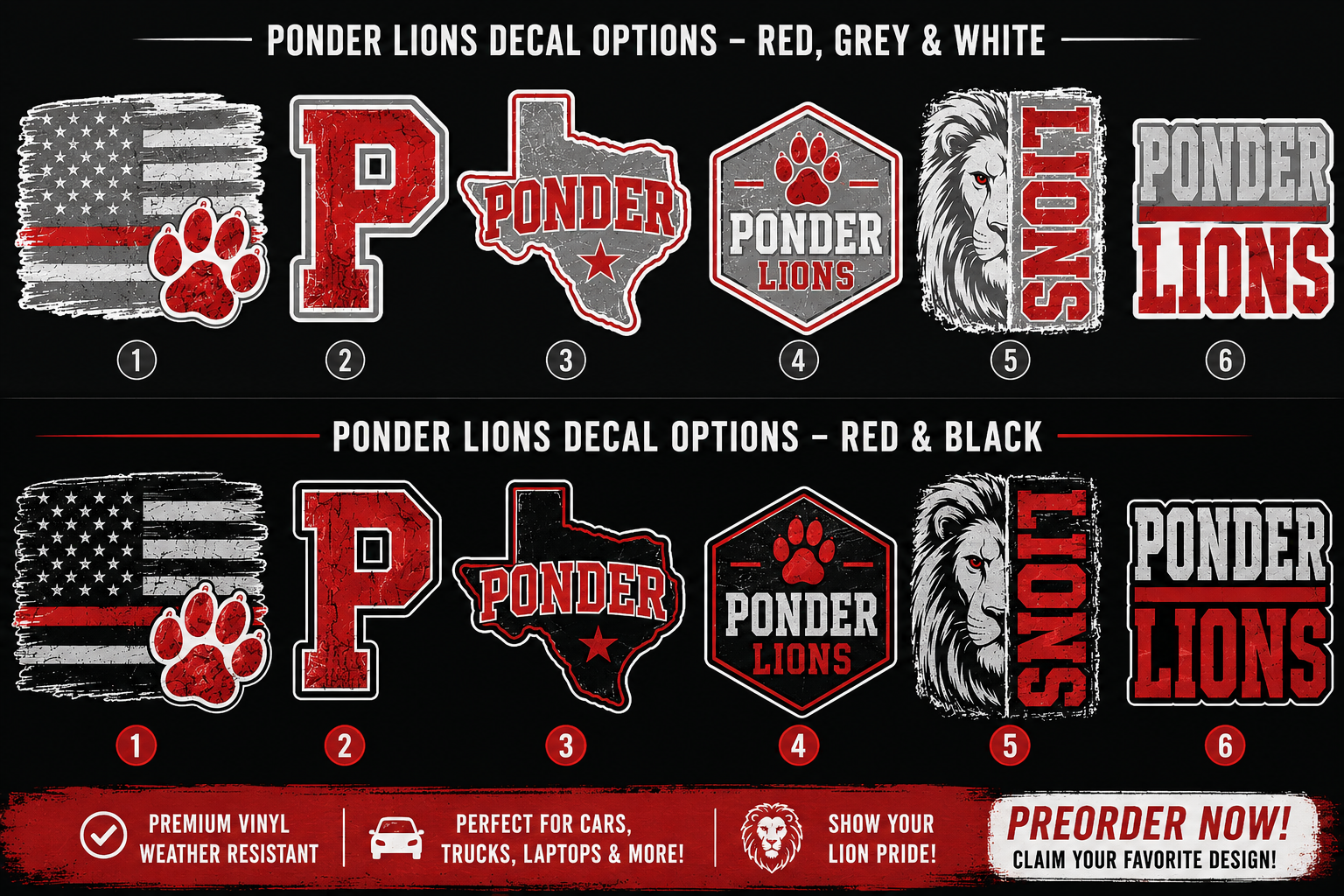 PREORDER | Ponder Car Decals
