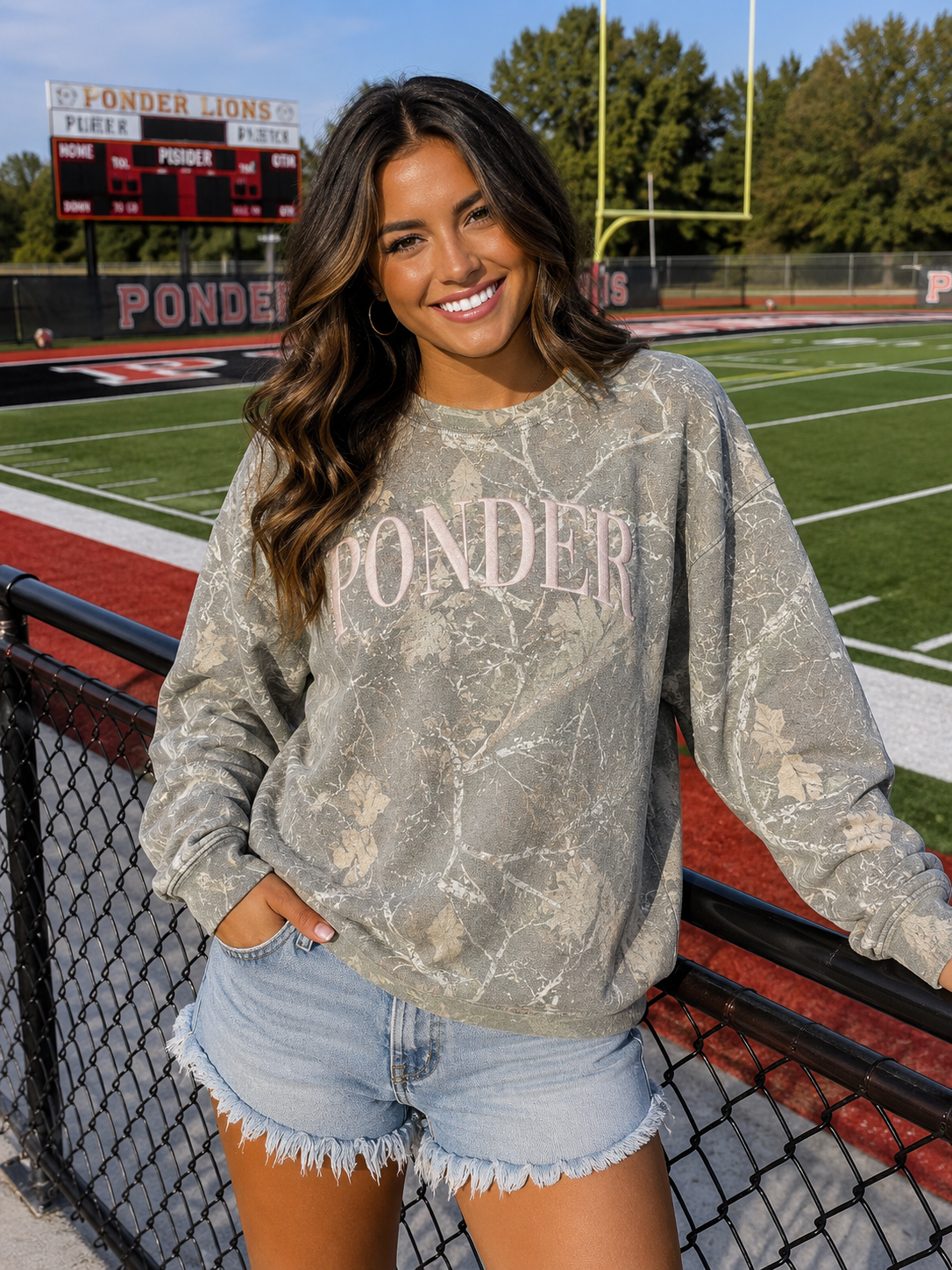 Ponder Puff Ink Camo Sweatshirt