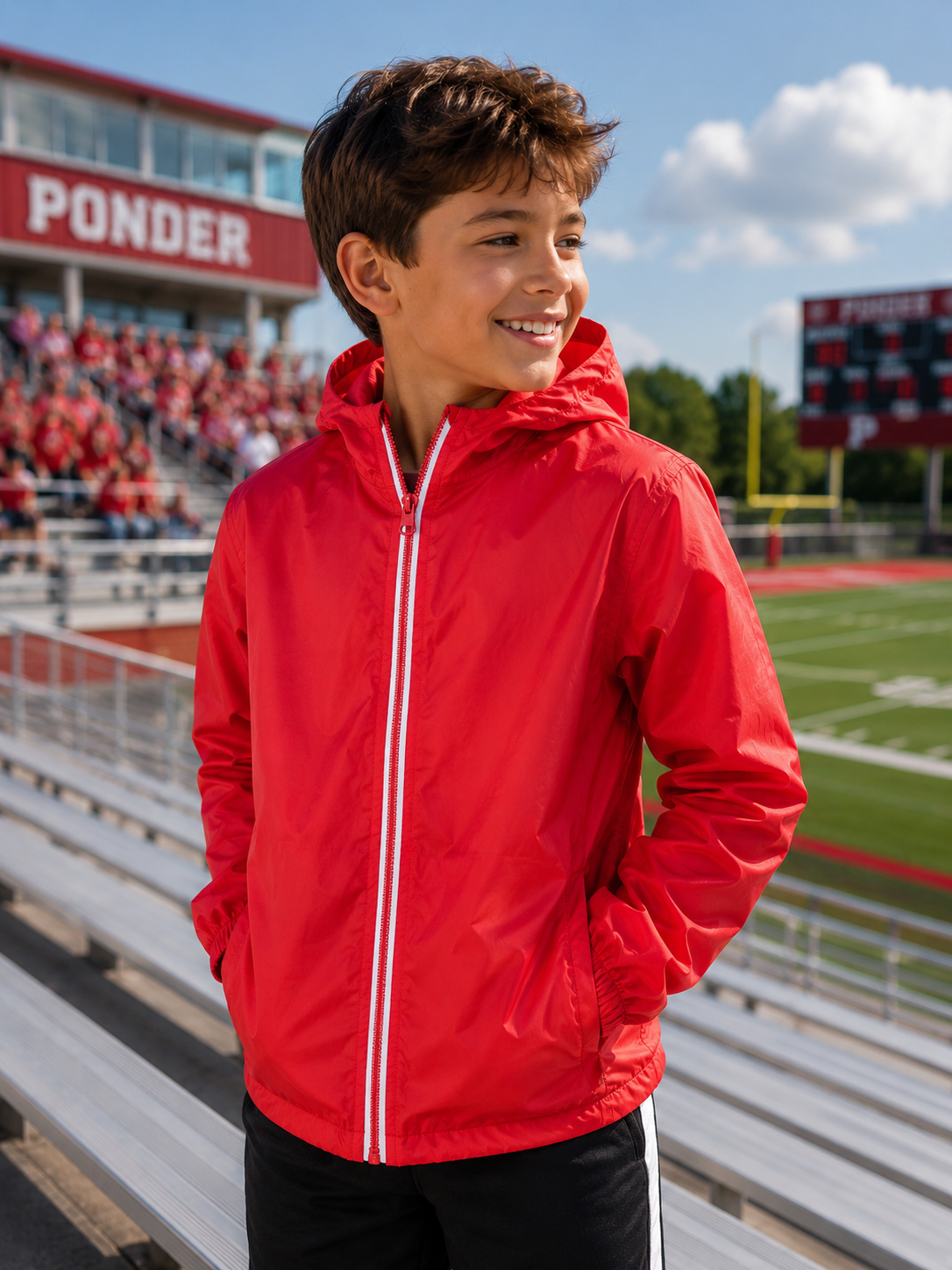 Red Clique View Youth Jacket