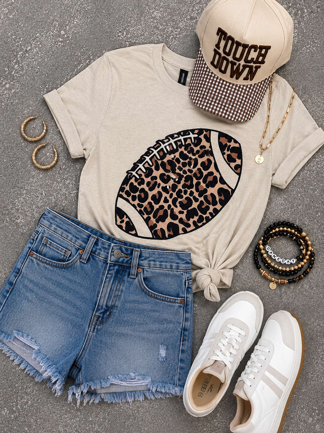 Leopard Football Tee