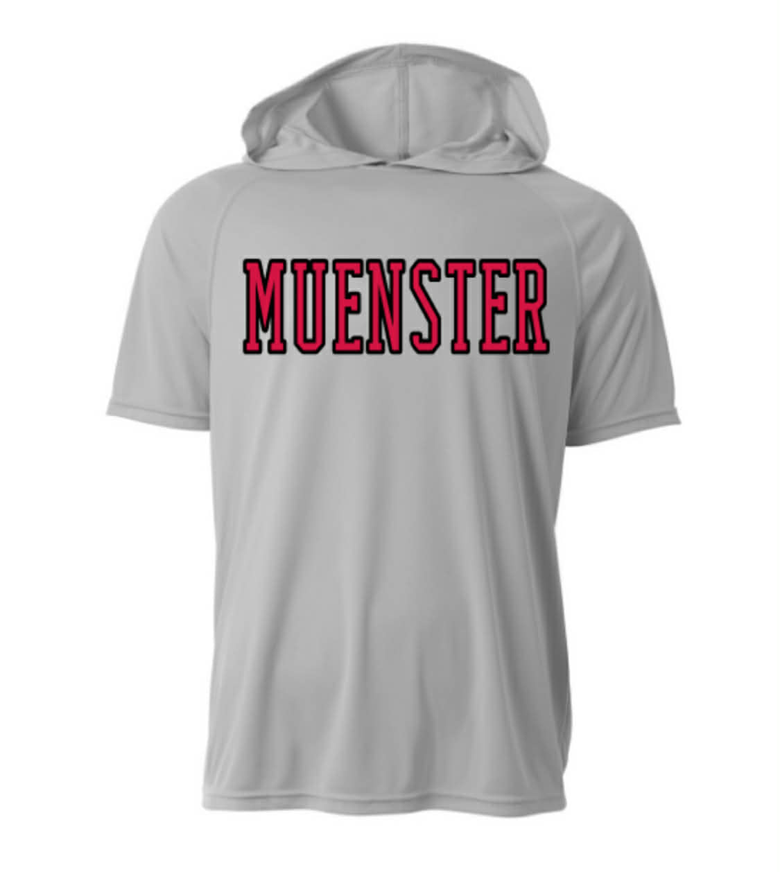 Muenster Silver Hooded DriFit (Front Pocket)