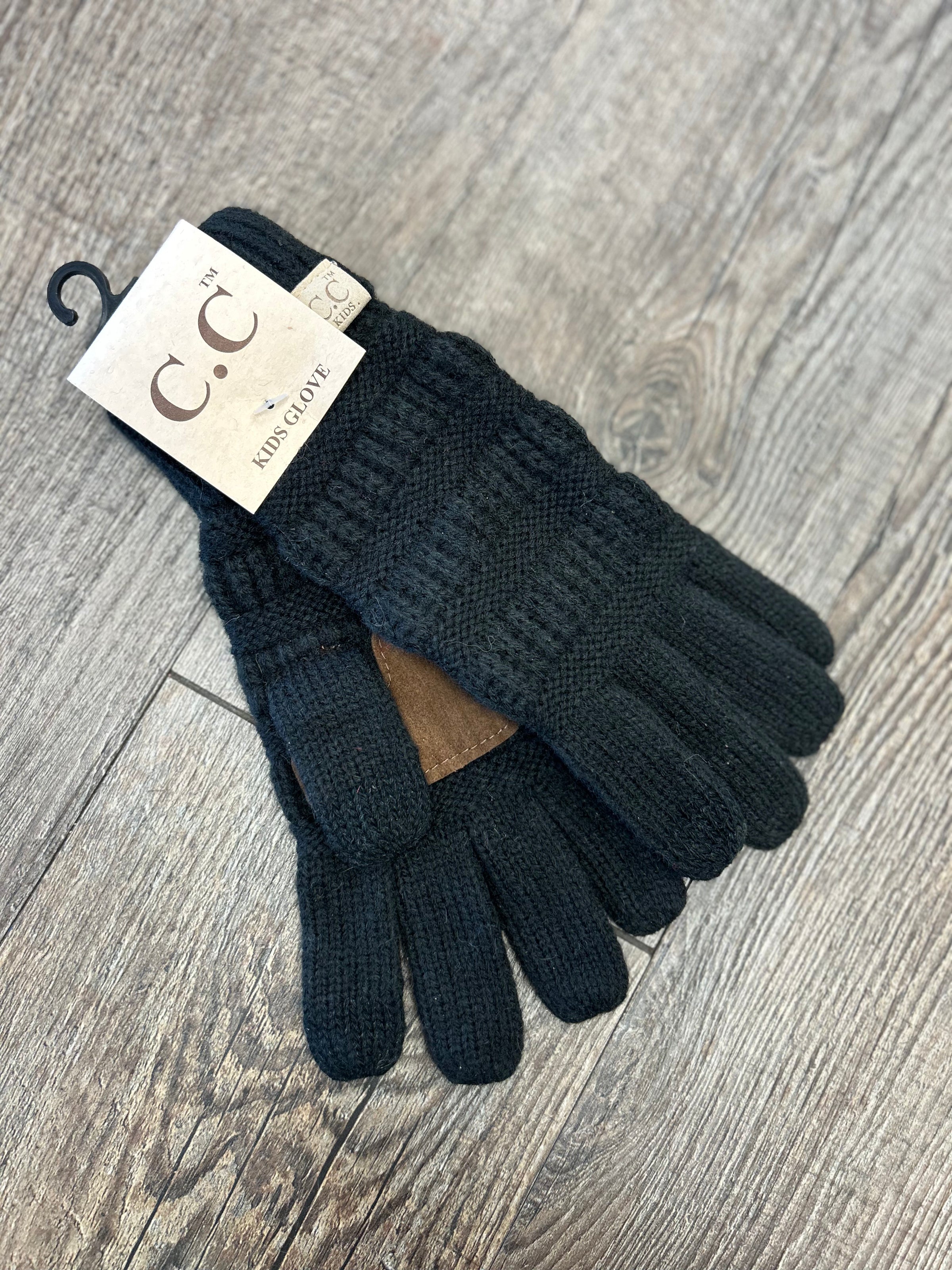 Youth Black Gloves