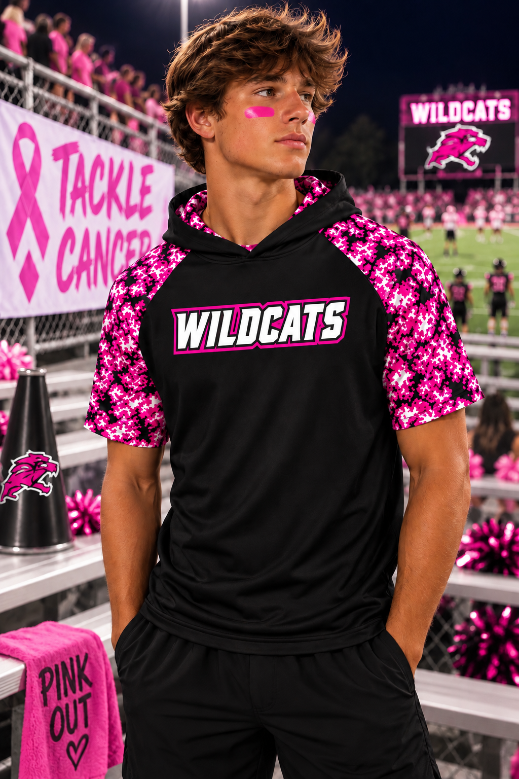 PREORDER | Wildcats Pink Digital Camo Performance Hoodie