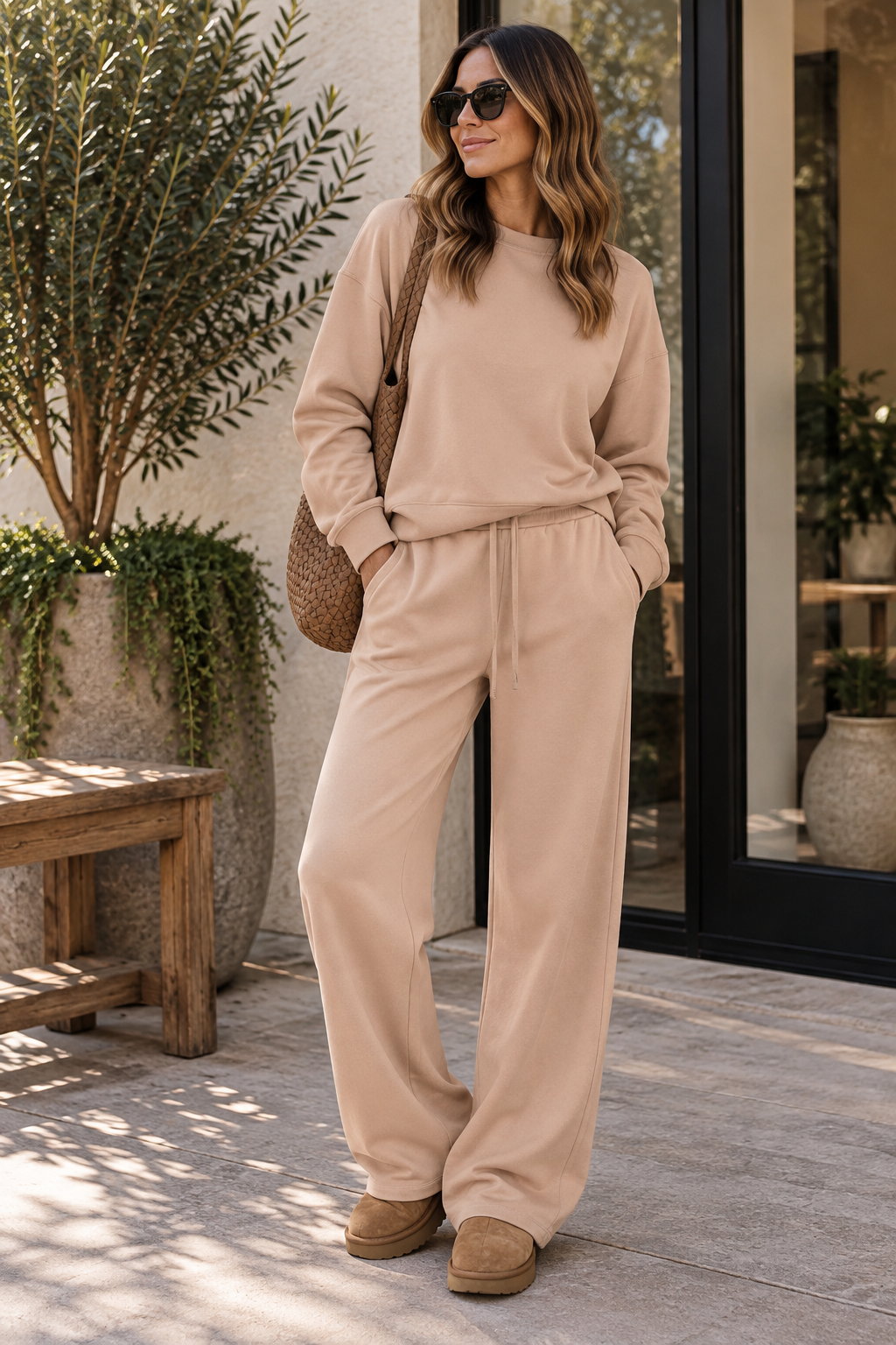 Dark Taupe Butter Crew Sweatshirt