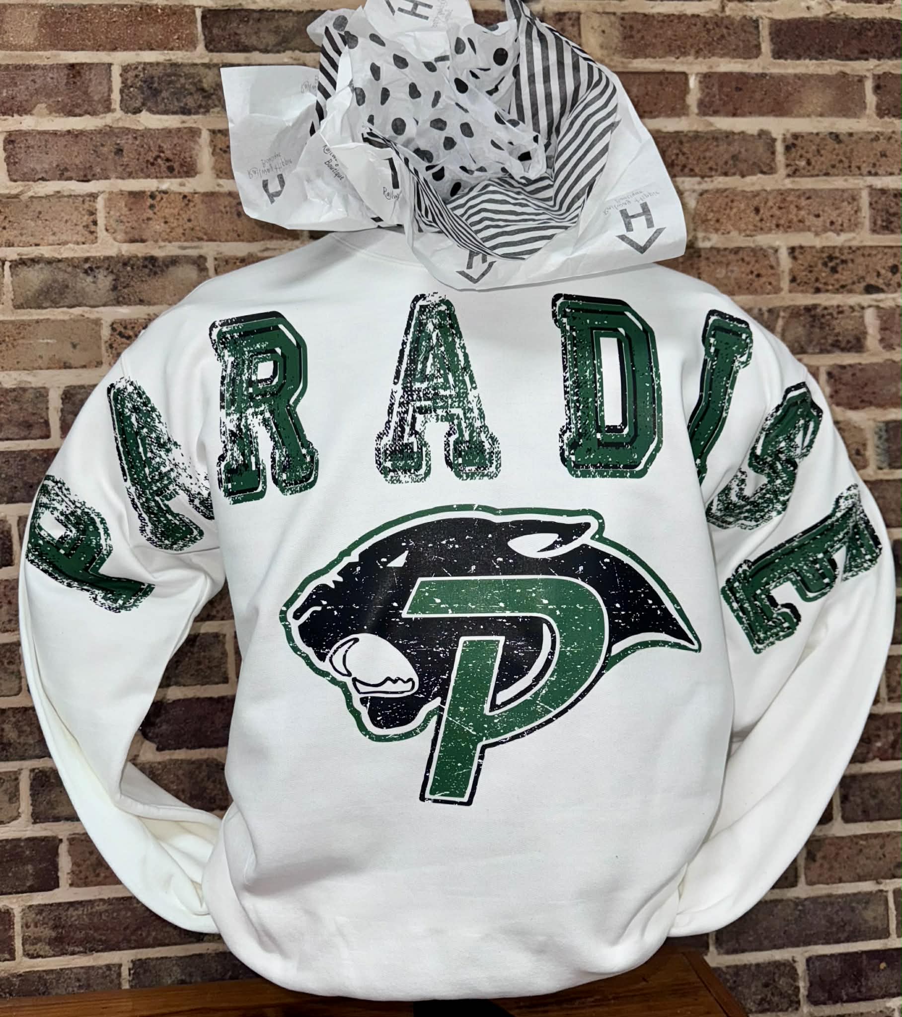 Paradise Panthers Distressed Crossbody Sweatshirt