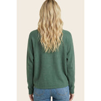 Forest Dolman Sleeve Solid Sweater