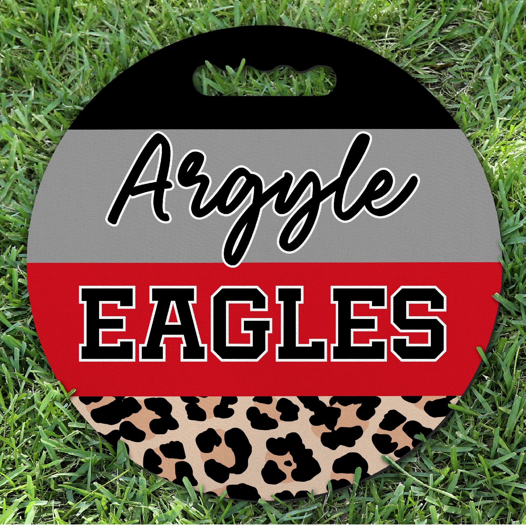 Argyle Eagles Leo Stripes Neoprene Stadium Cushion