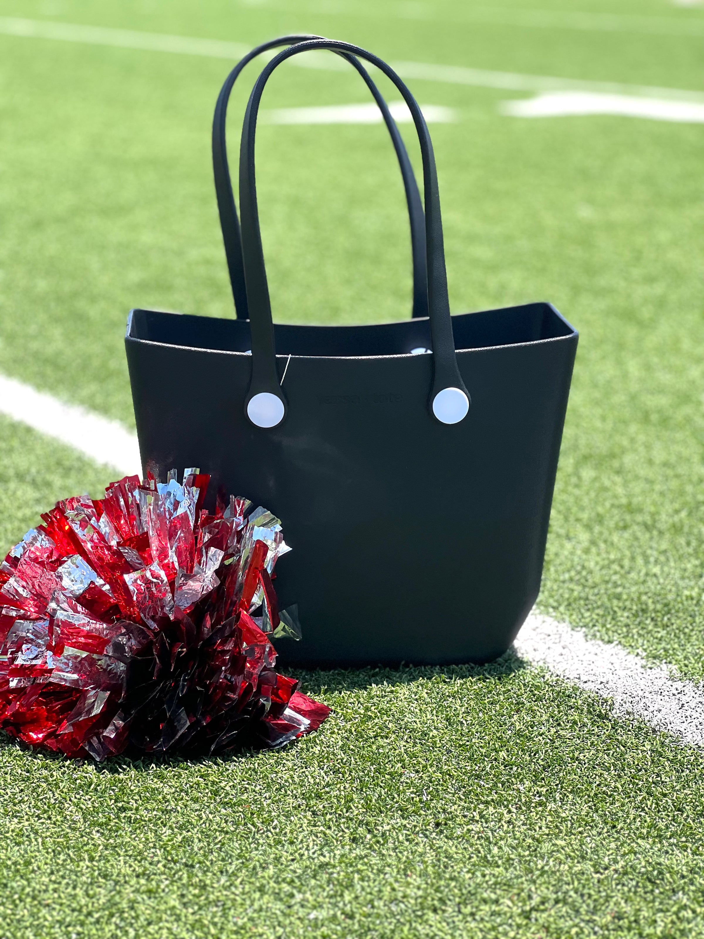 Black Vira Versa Tote with Interchangeable Straps
