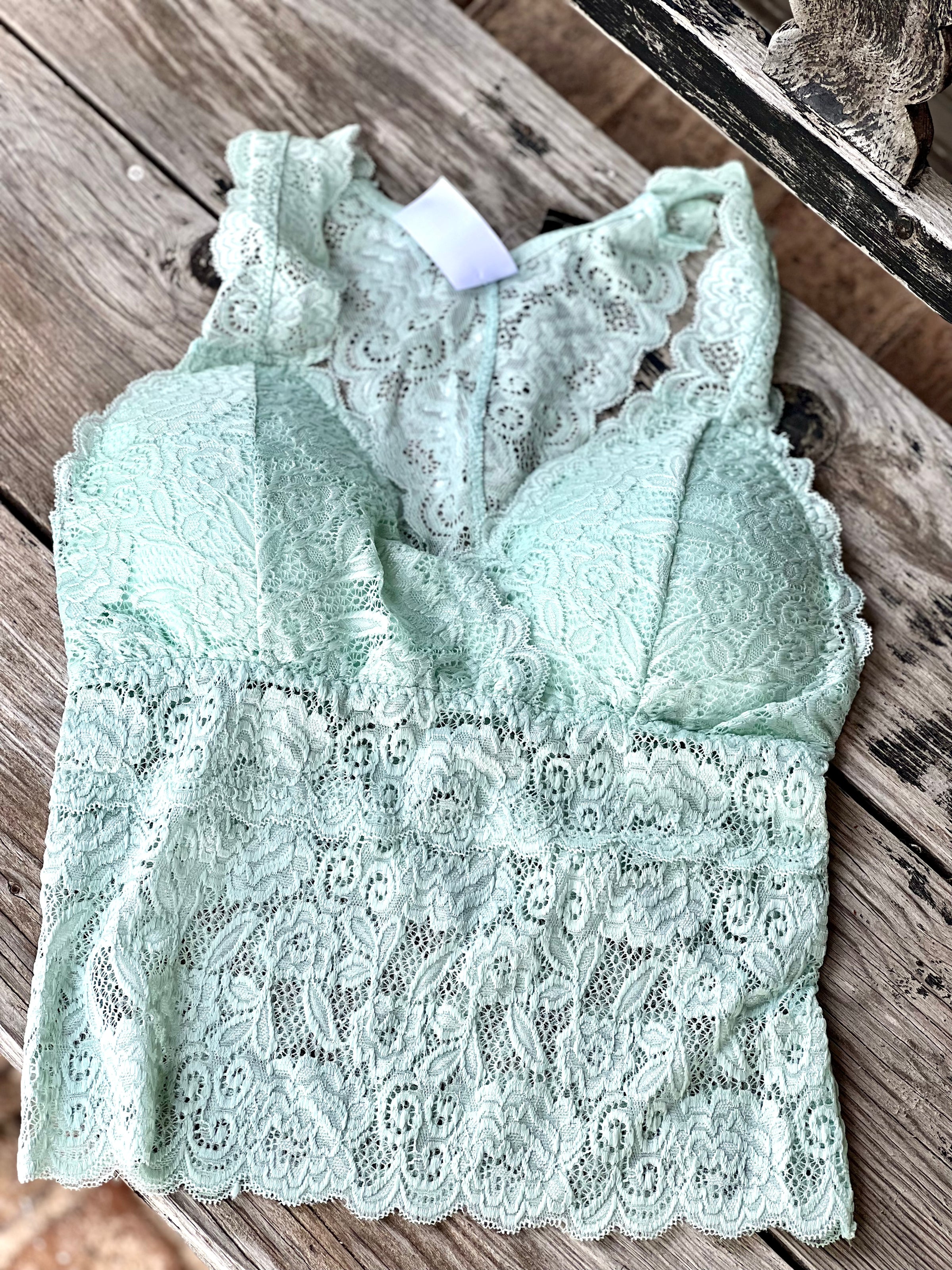 Mint Razorback Bralette