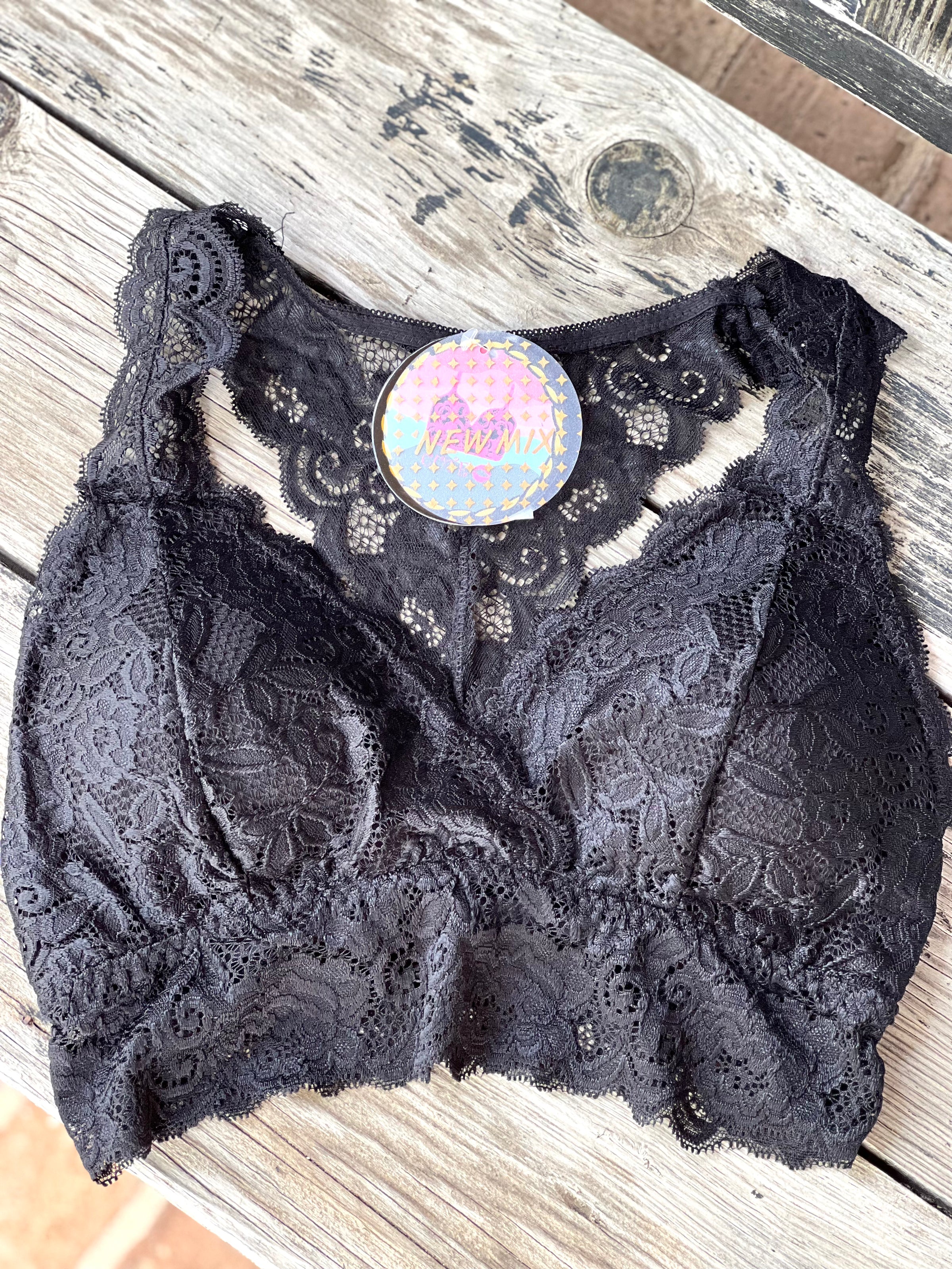 Lace Bralette (Black)