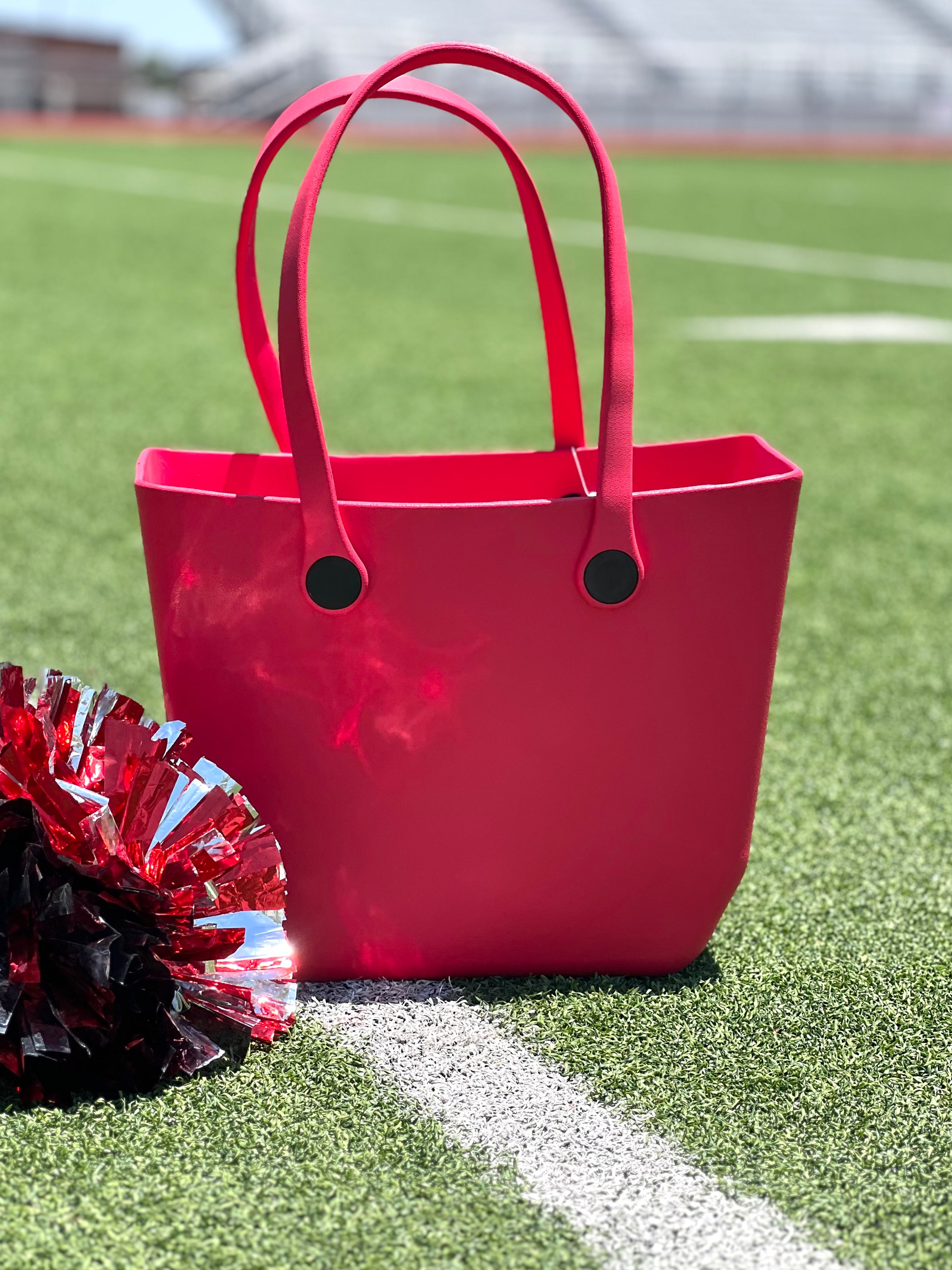 Red Vira Versa Tote with Interchangeable Straps