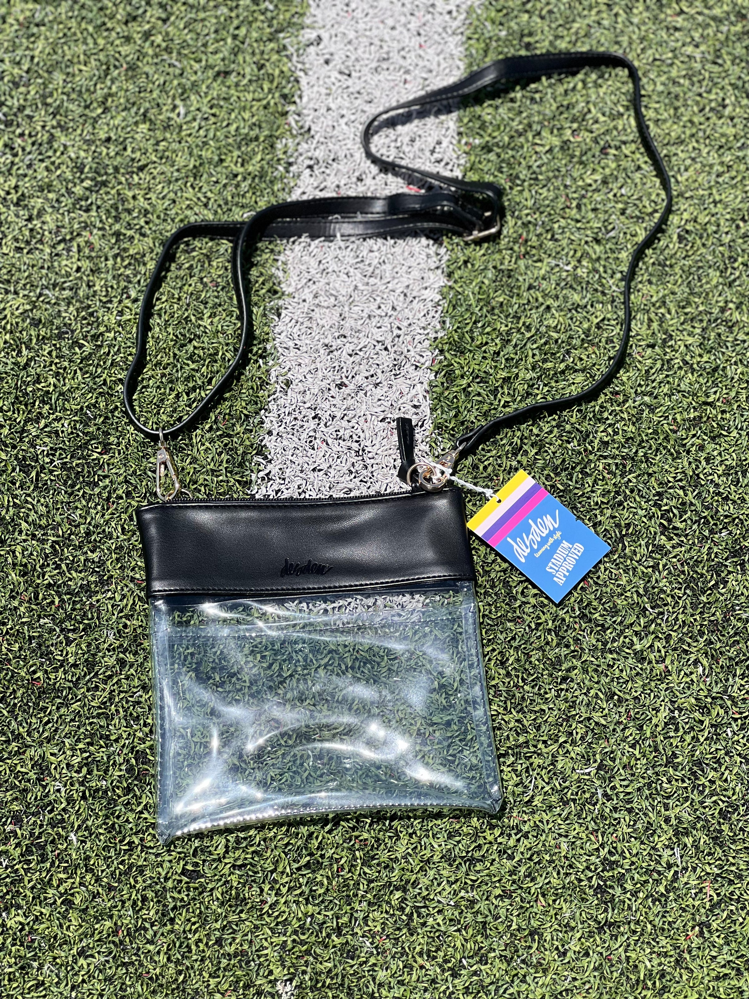 Black GameDay Vegan Crossbody