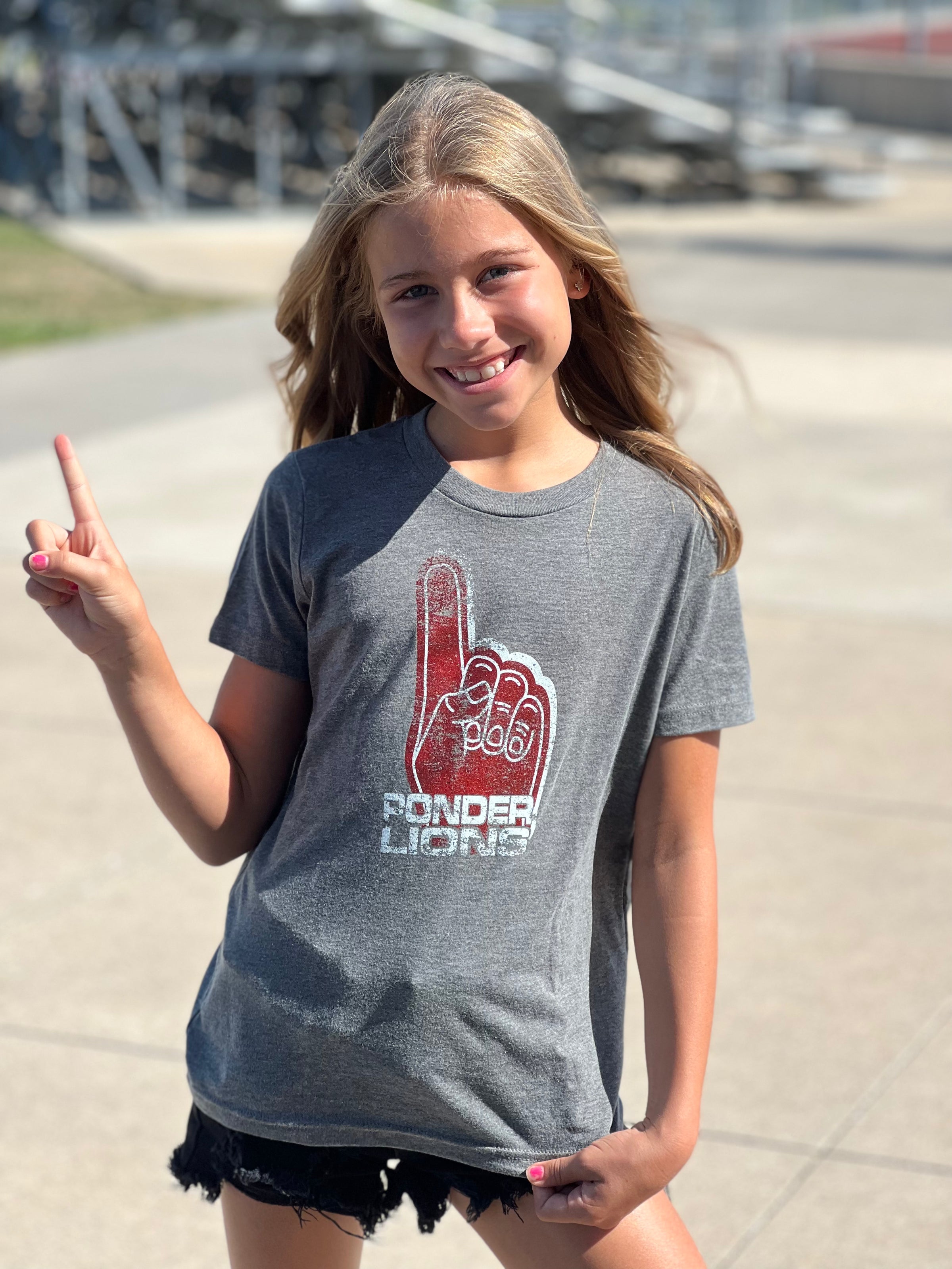 Ponder Lions Foam Finger Tee