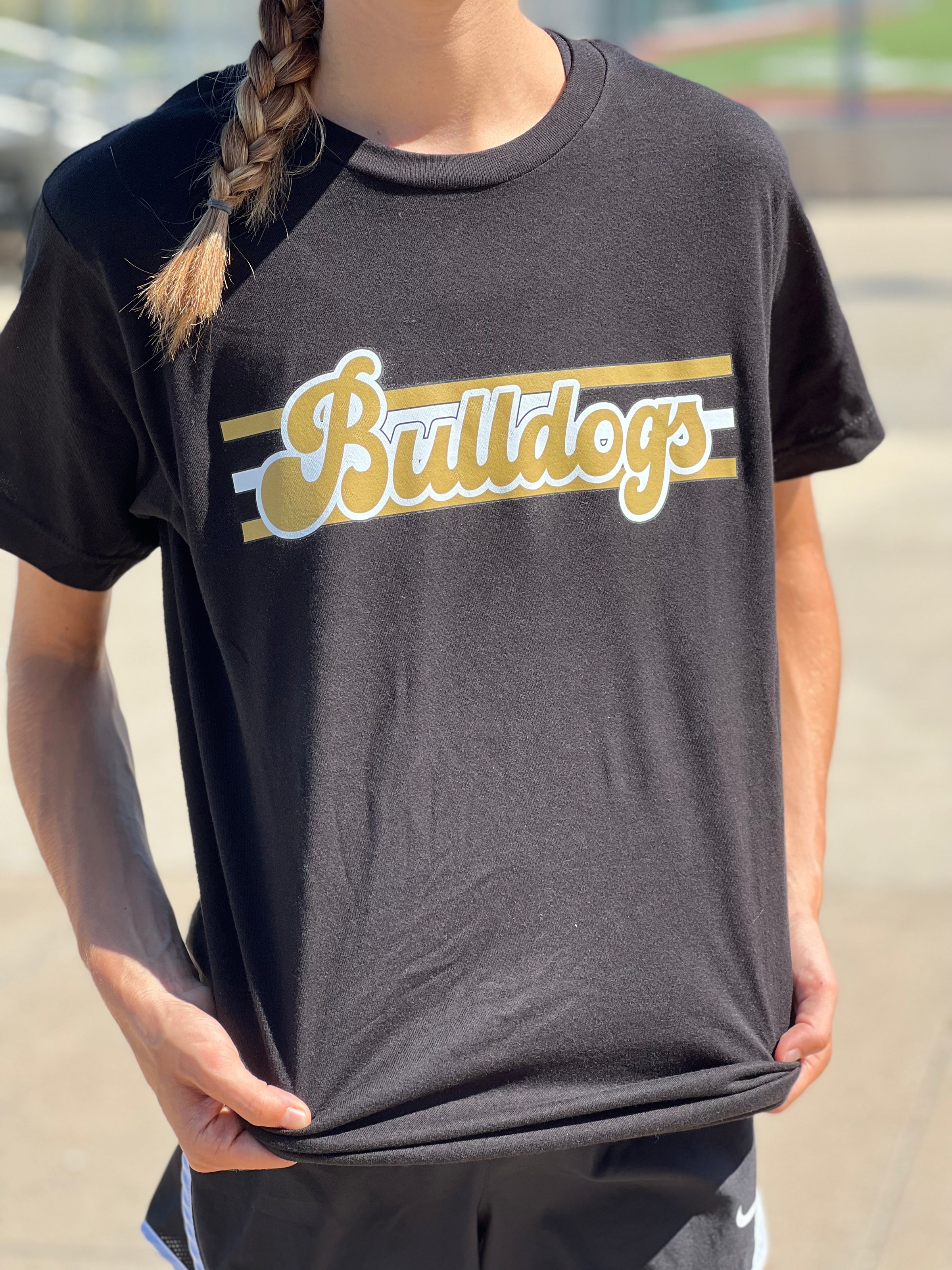 Bulldogs Retro Script Tee