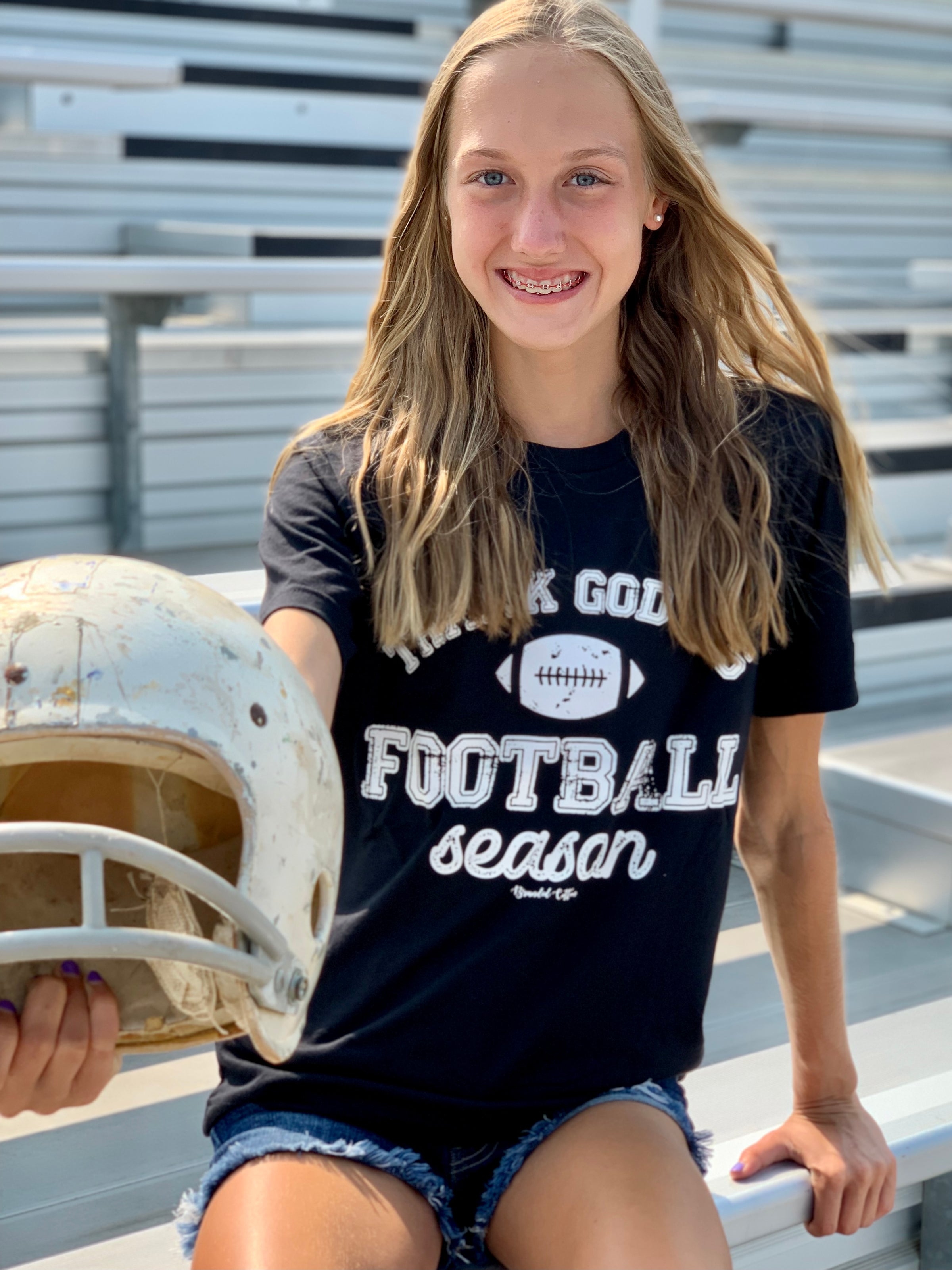 Black Tee •Thank God It’s Football Season