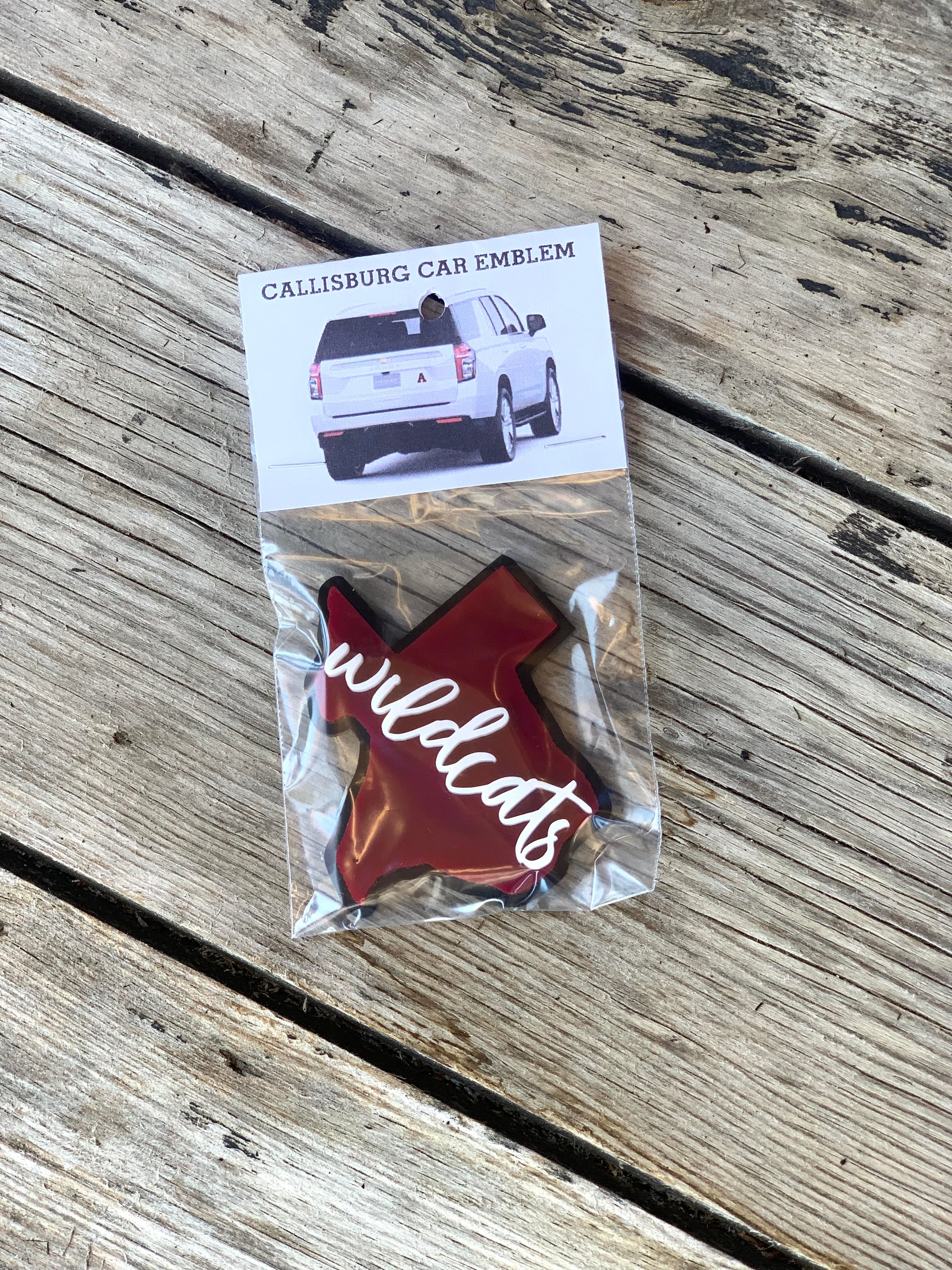 Maroon Wildcats Car Emblem